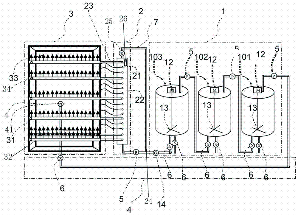 A uniform liquid supply system for multi-nozzle high-voltage electrospinning mass production equipment