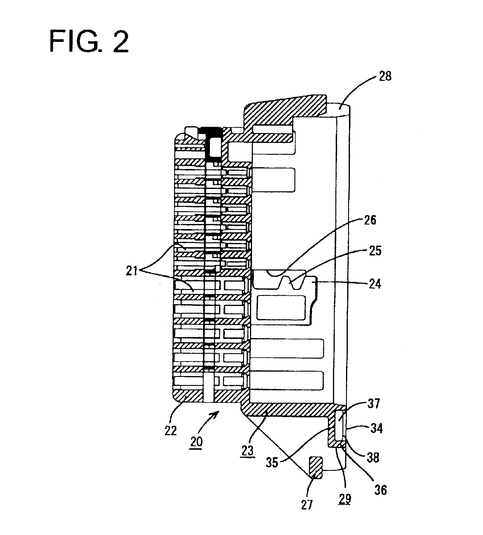 Connector and method of mounting a connector housing on a panel
