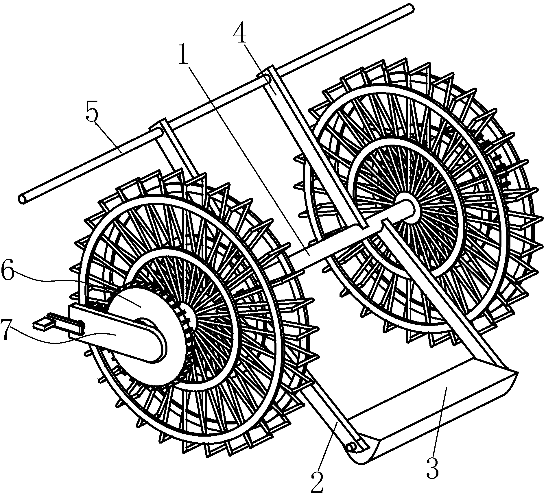 Tread type flattening device