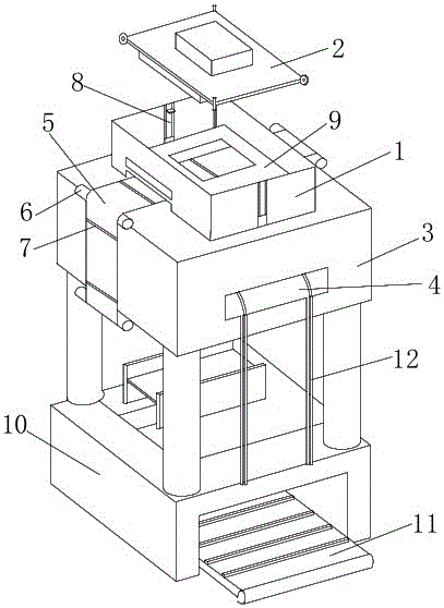 Continuous automatic copying device for news transmission