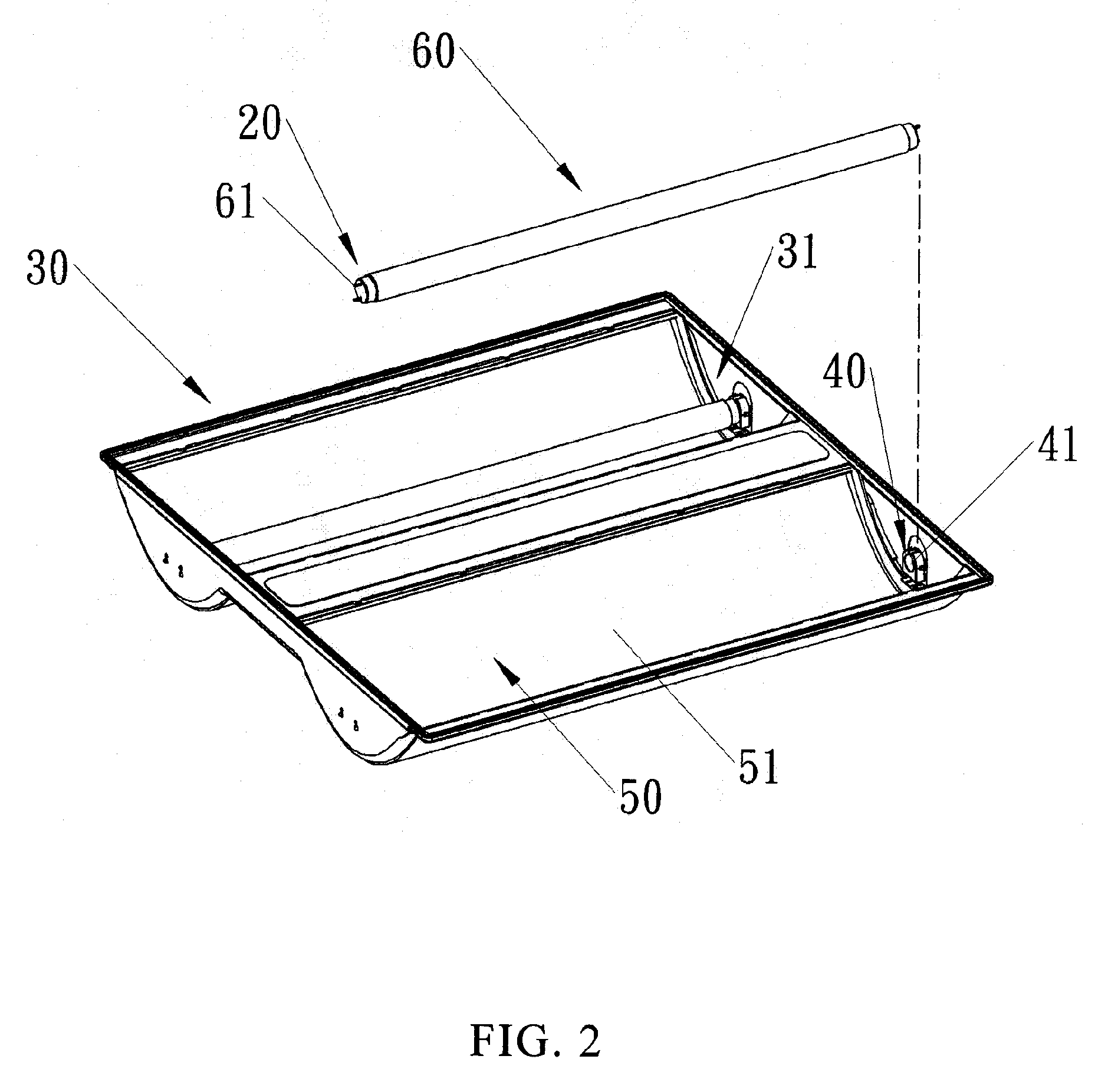 Light fixture with an efficiency-optimized optical reflection structure