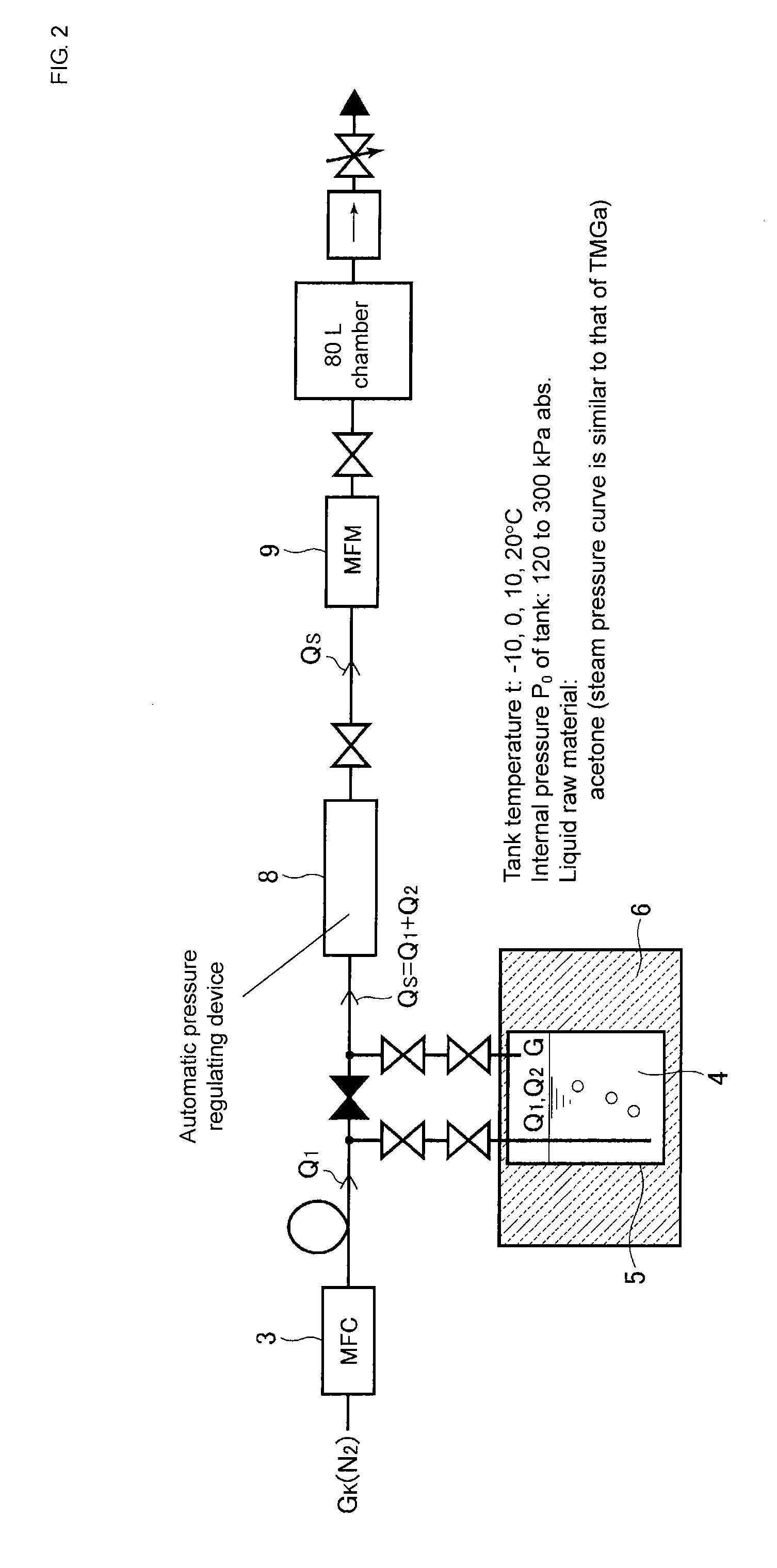 Raw material vaporizing and supplying apparatus equipped with raw material concentration