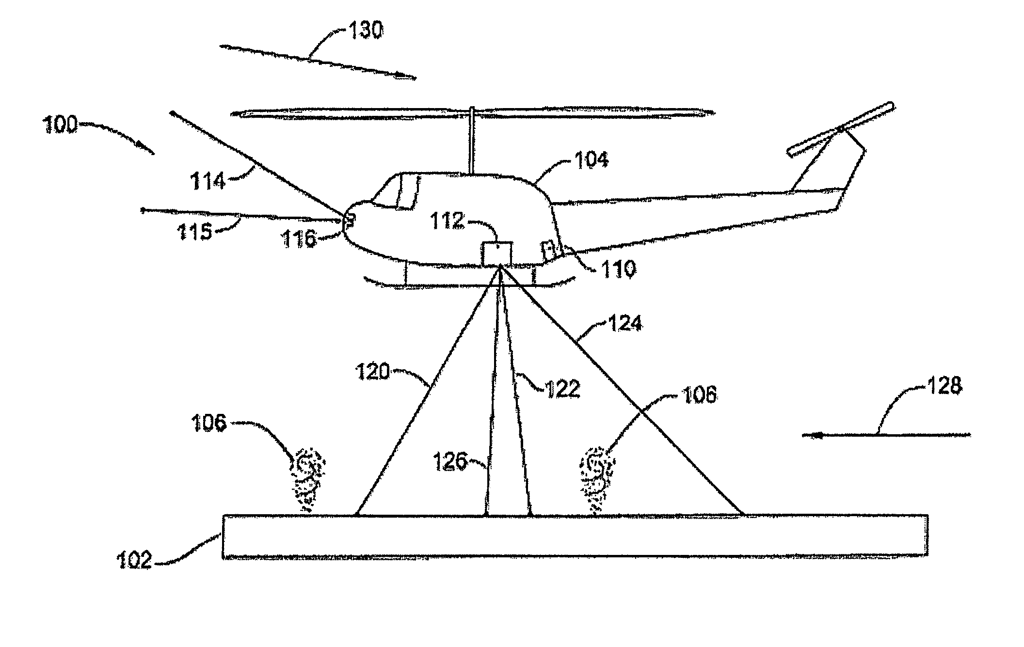 Optical system for detecting and displaying aircraft position and environment during landing and takeoff