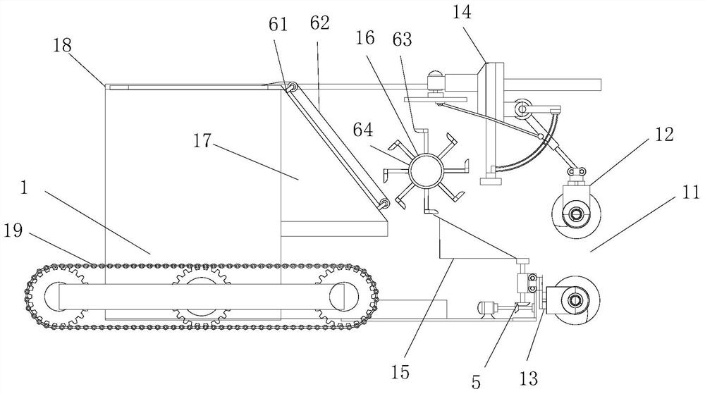 Forest land weeding equipment for camellia oleifera planting