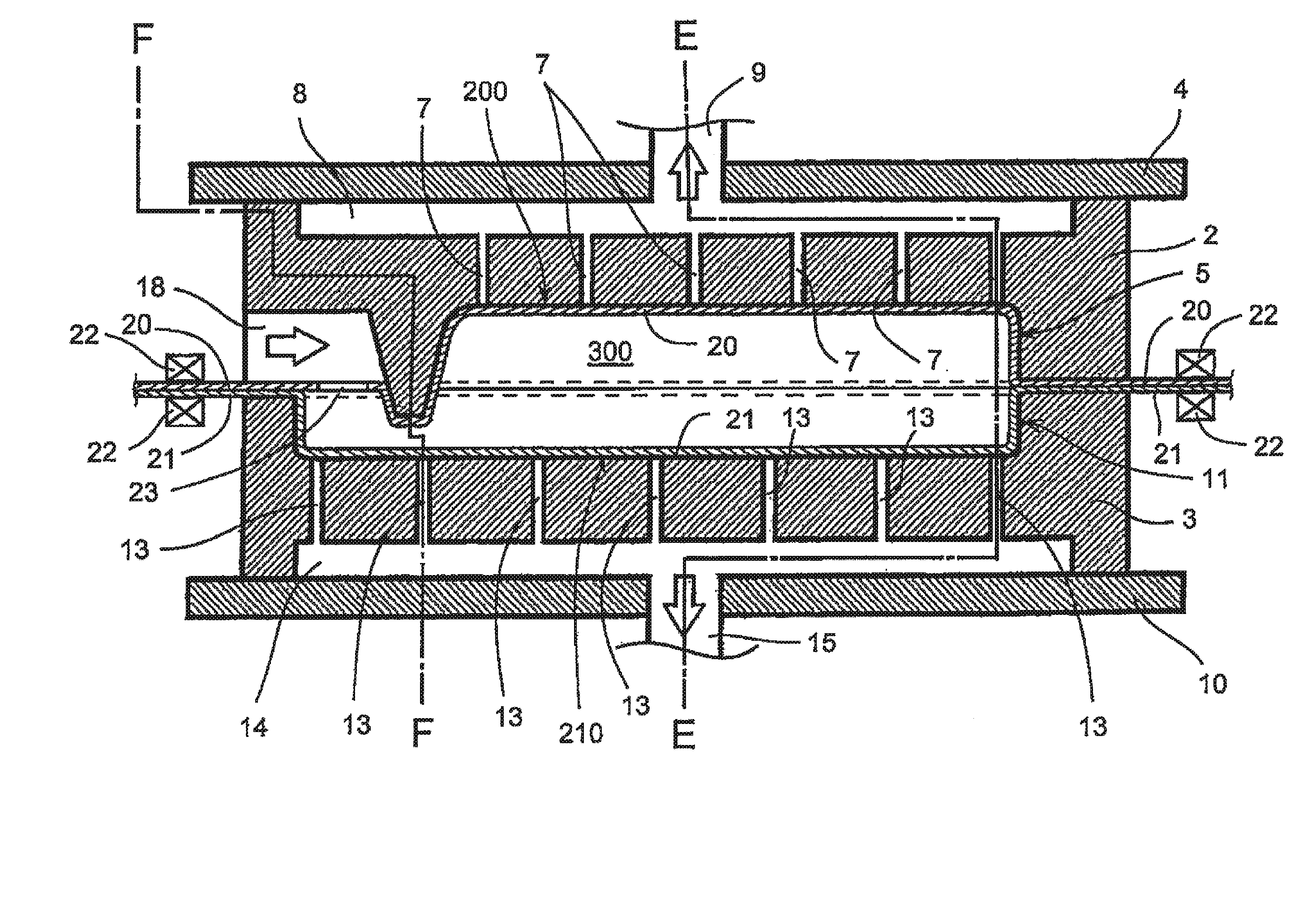 Method for manufacturing hollow molded article and apparatus for molding hollow molded article