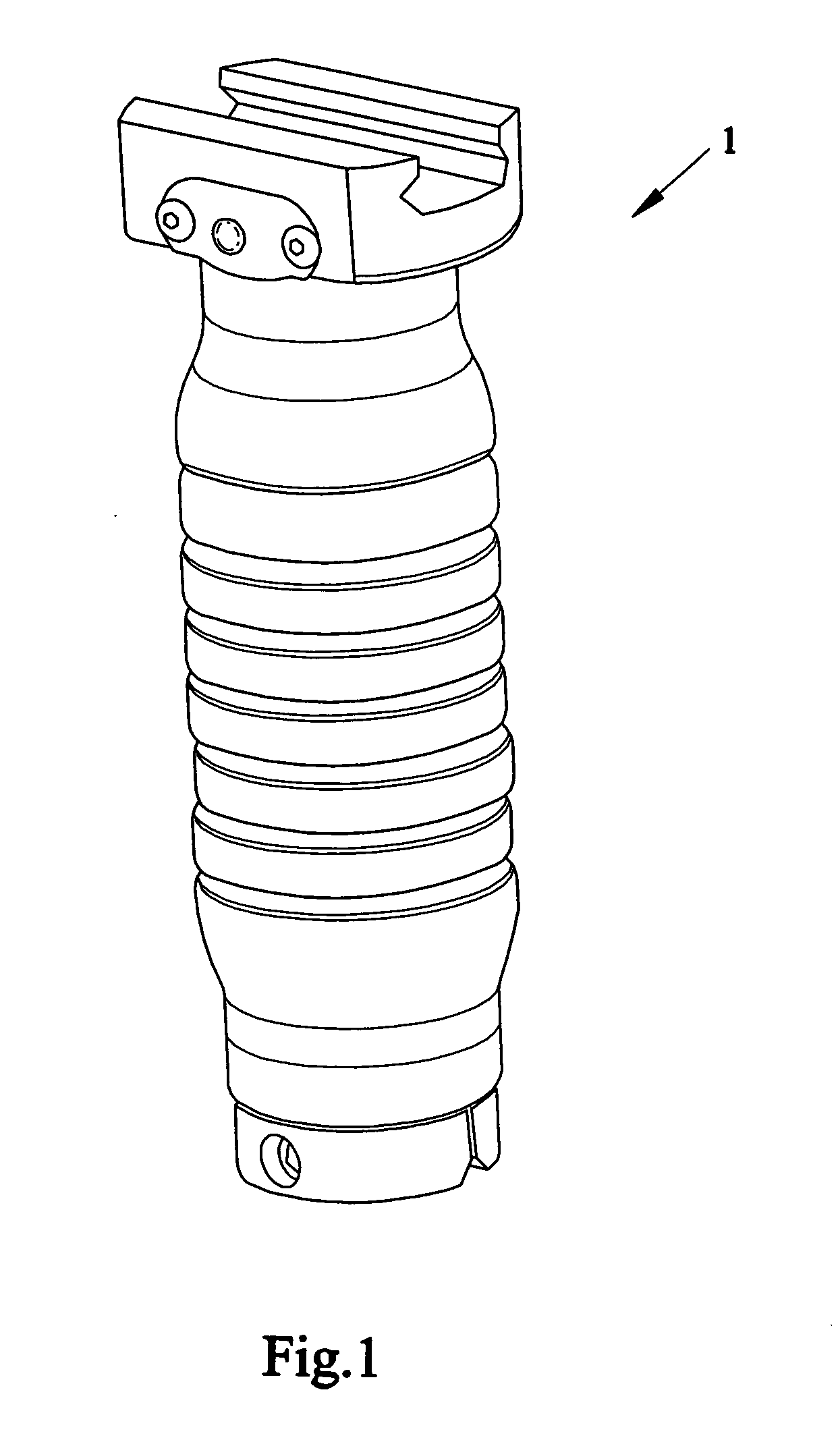 Vertical fore grip with bipod