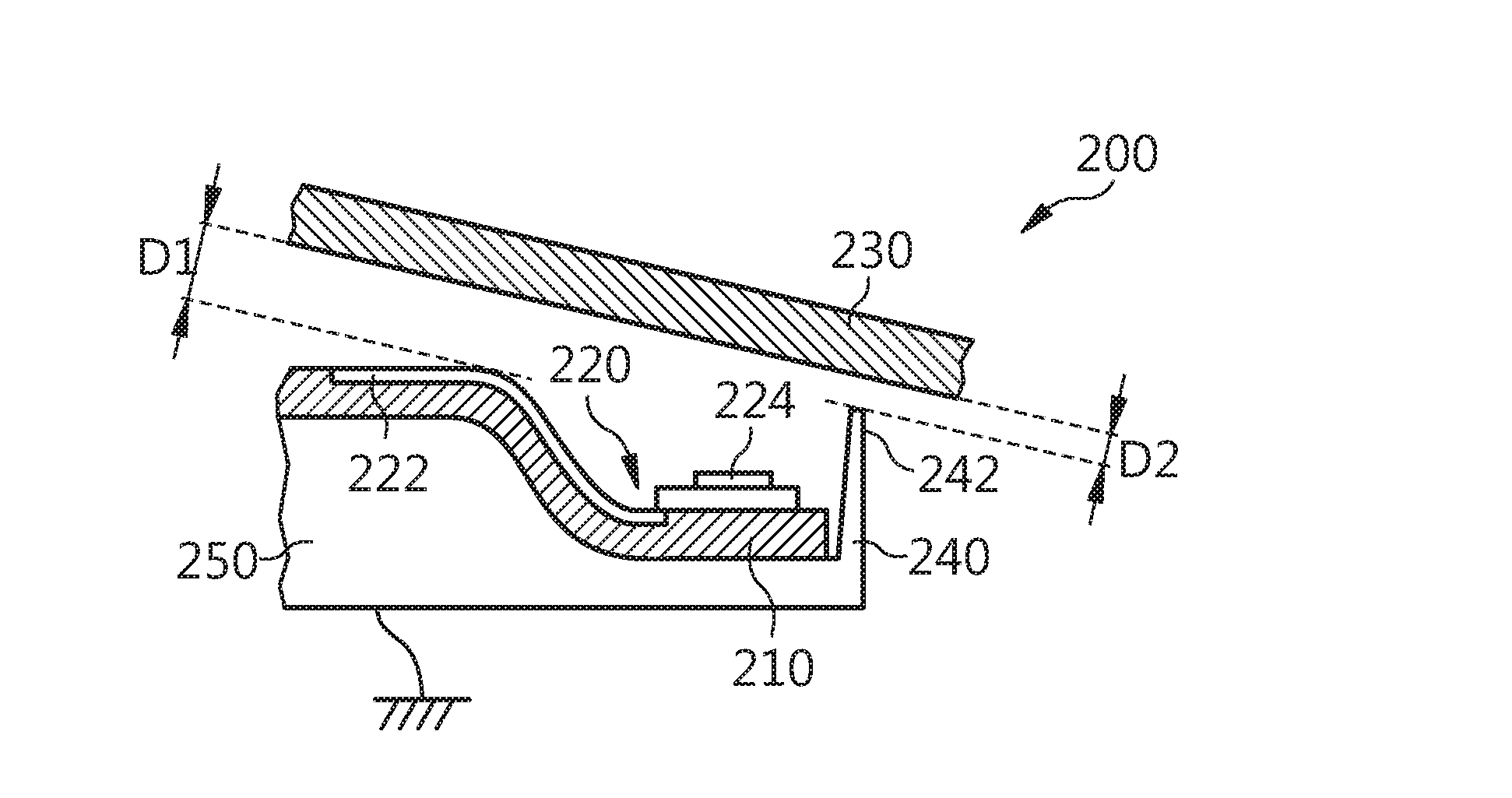 Lighting device for a motor vehicle, incorporating means for protection against electrostatic discharges