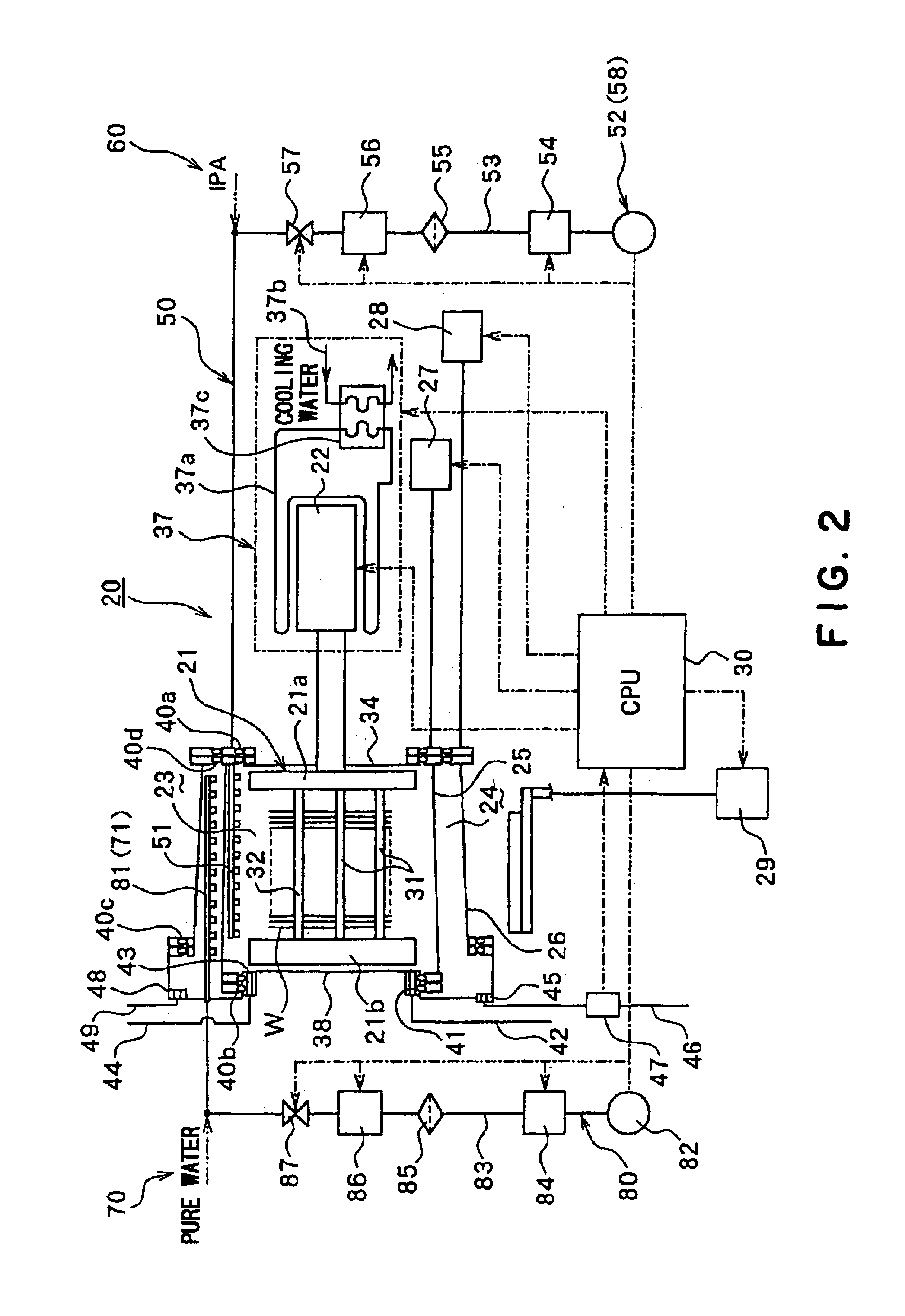 Processing apparatus with sealing mechanism