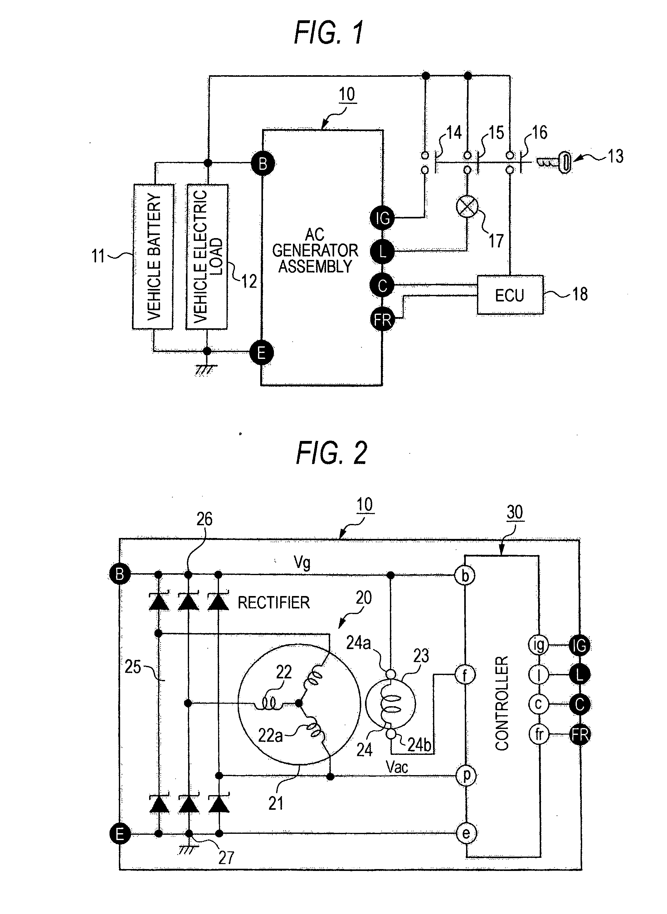 Controller for vehicle AC generator