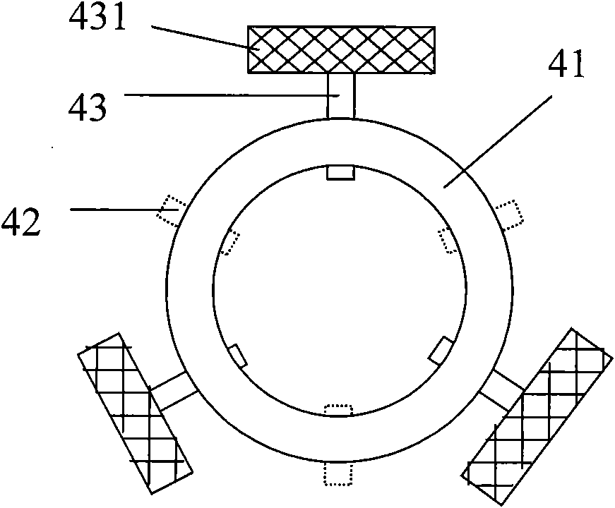 Inserting pipe-type spinning nozzle