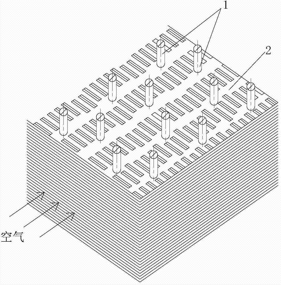 Nonuniform finned radiator for Heller type indirect air cooling system