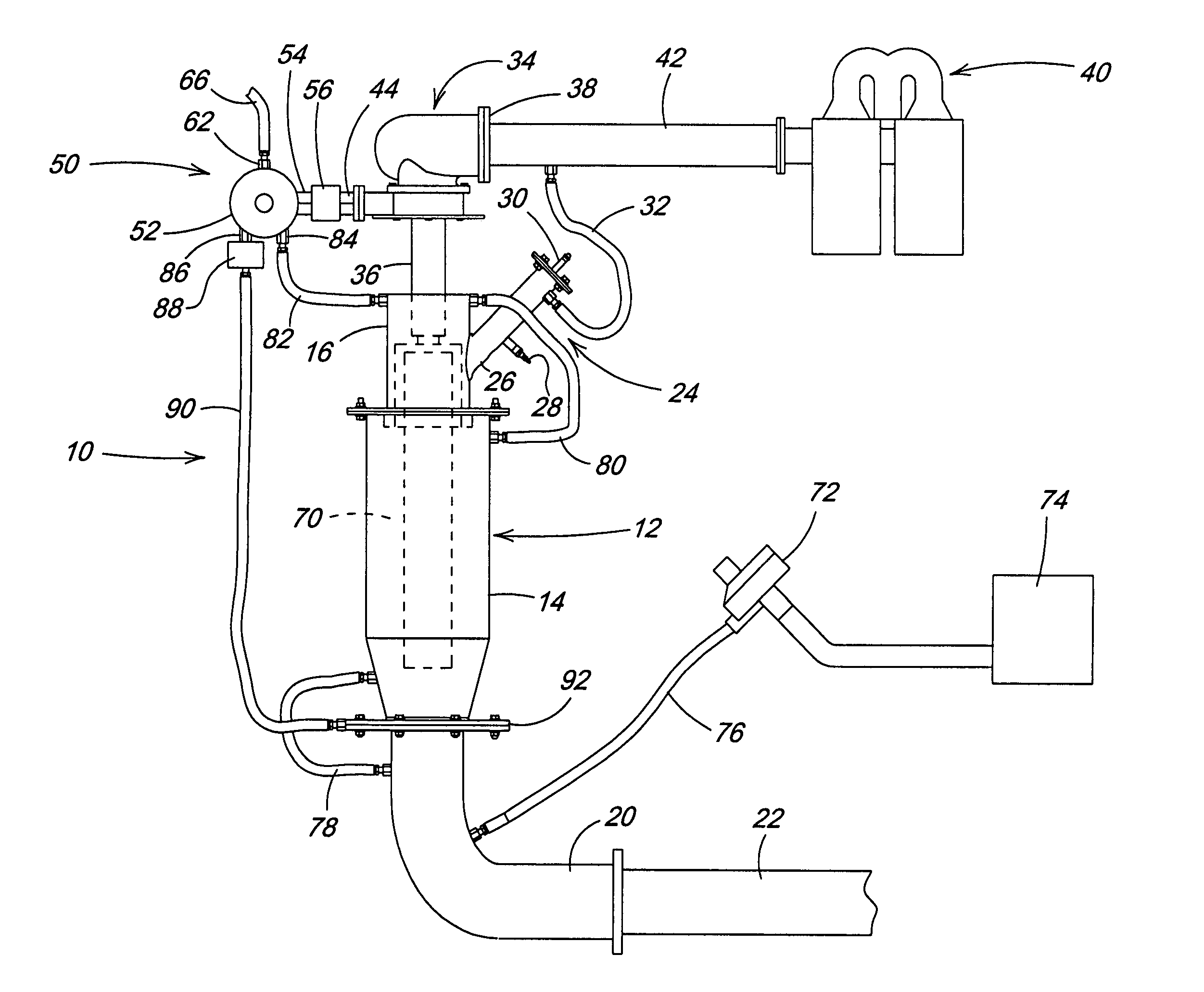 Fuel system for premix burner of a direct-fired steam generator