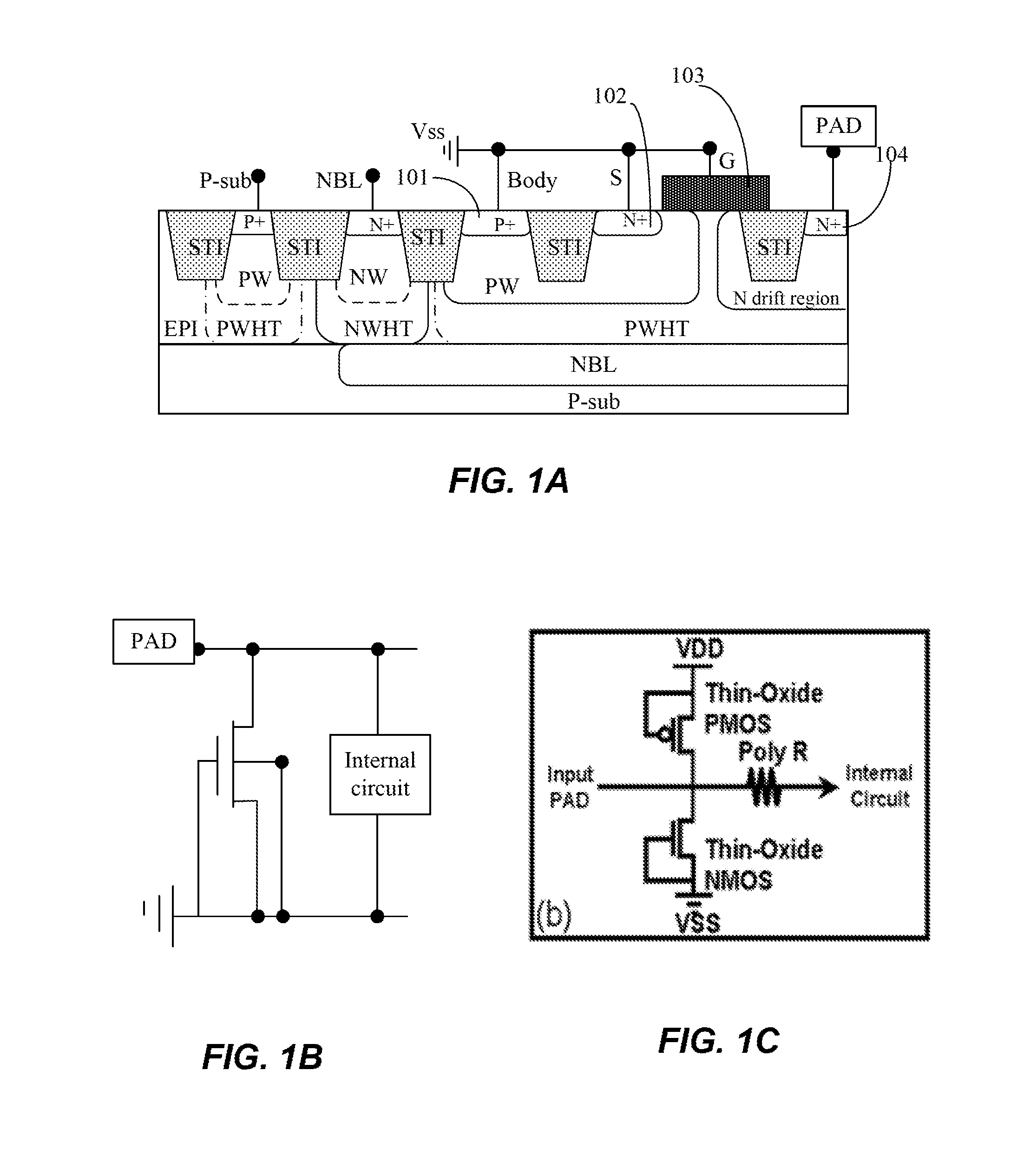 Electrostatic discharge protection structure in a semiconductor device