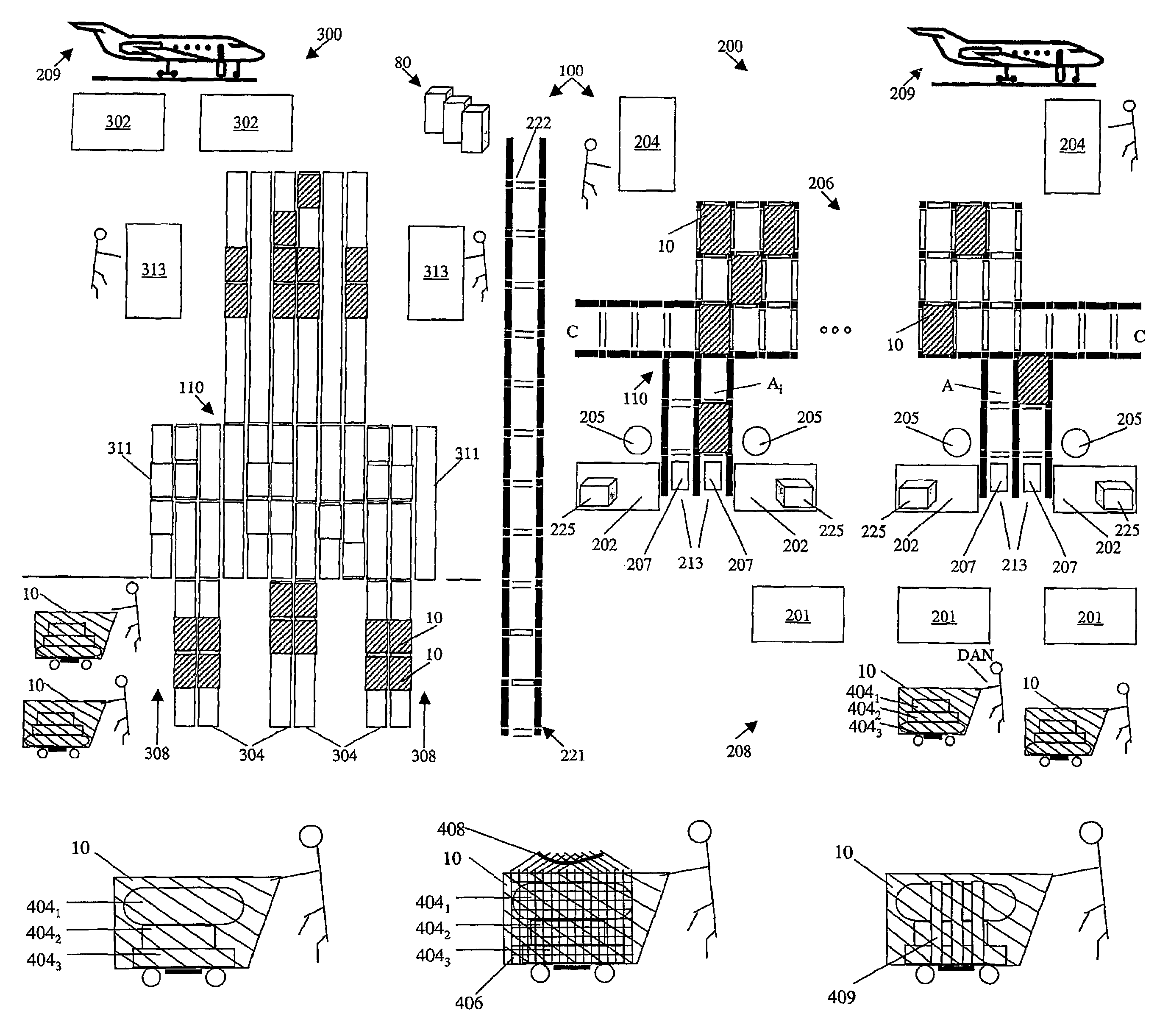 Automated airport luggage system