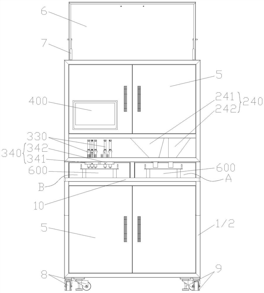 Semi-automatic pot blending machine and blending method thereof