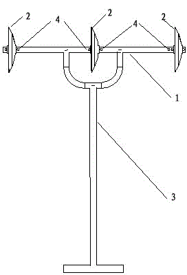 Disc-like turntable type scriber for mulching crops on ridges