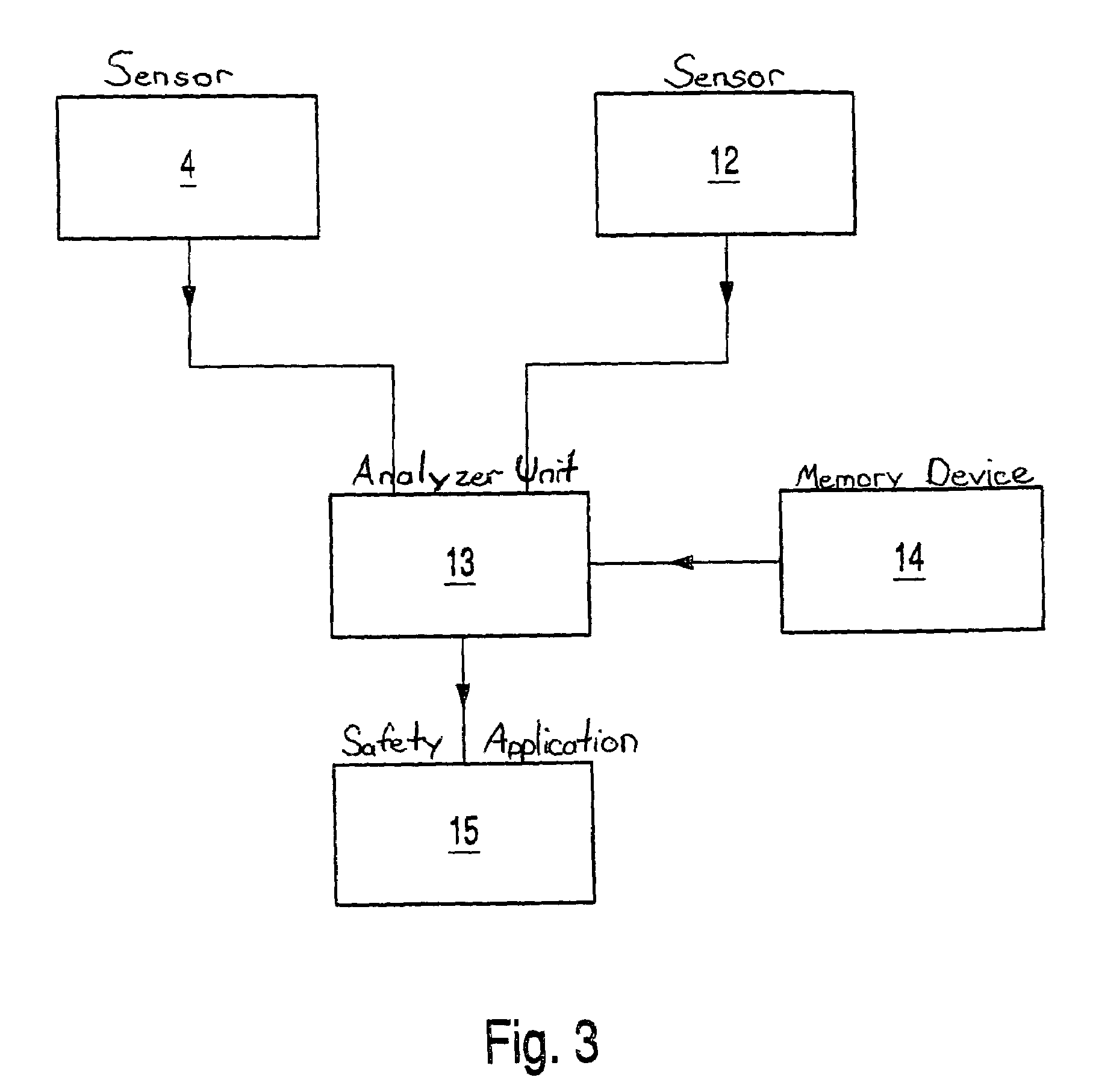 Device for detecting a deformation of a component