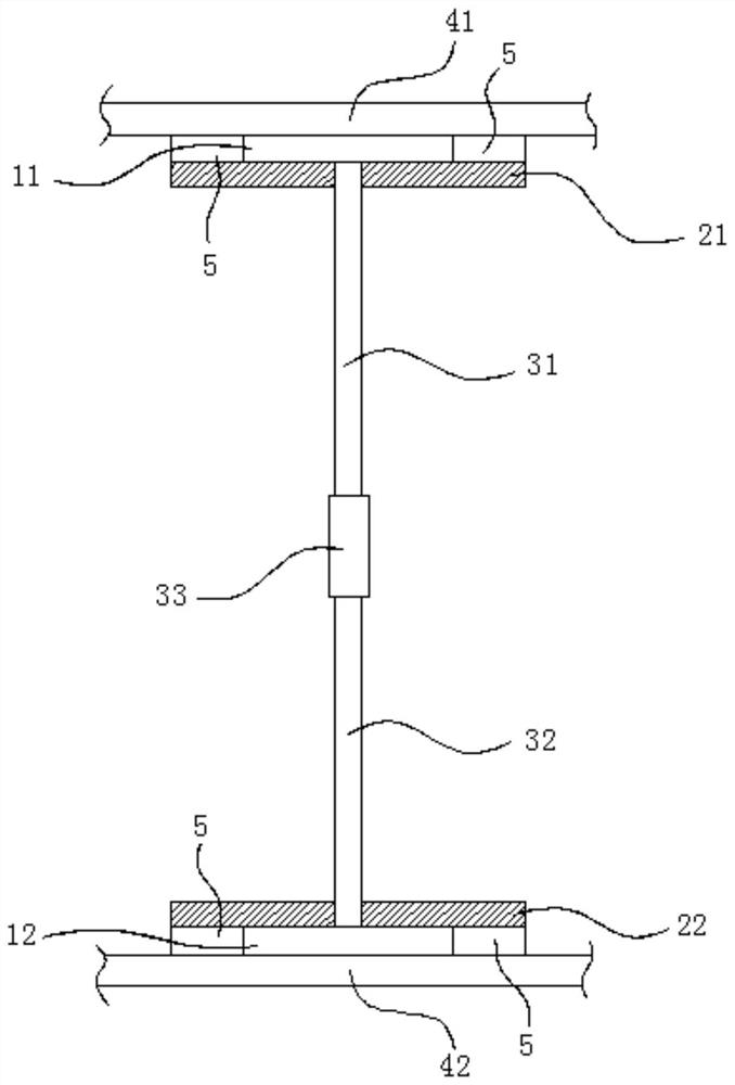 Reinforcing device for refractory air duct for nuclear power and refractory air duct