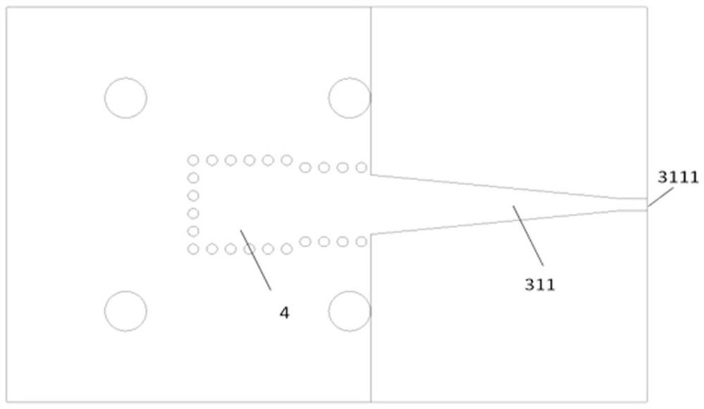 Broadband rectangular waveguide-microstrip converter