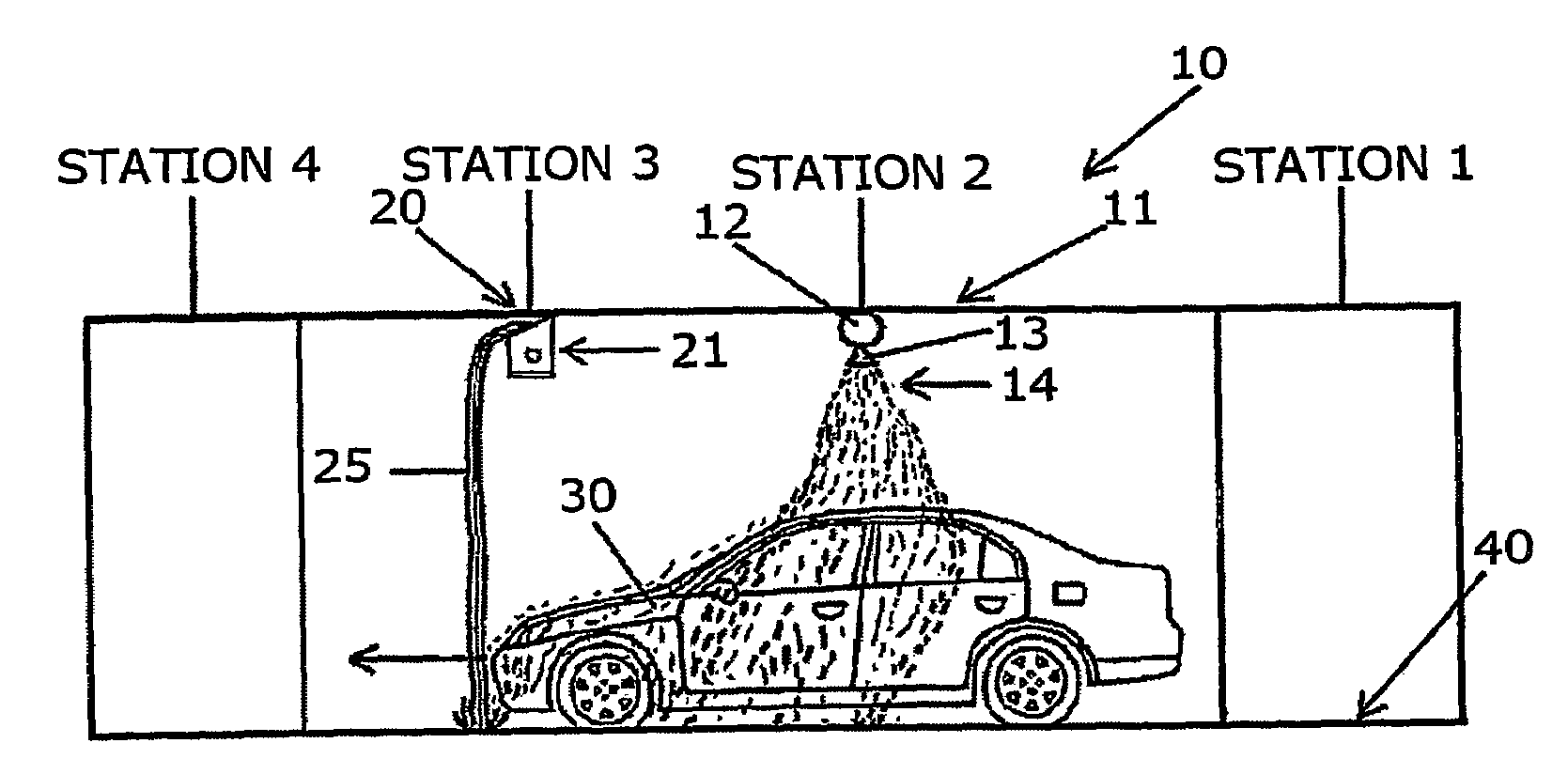 Automatic vehicle wash and wax system