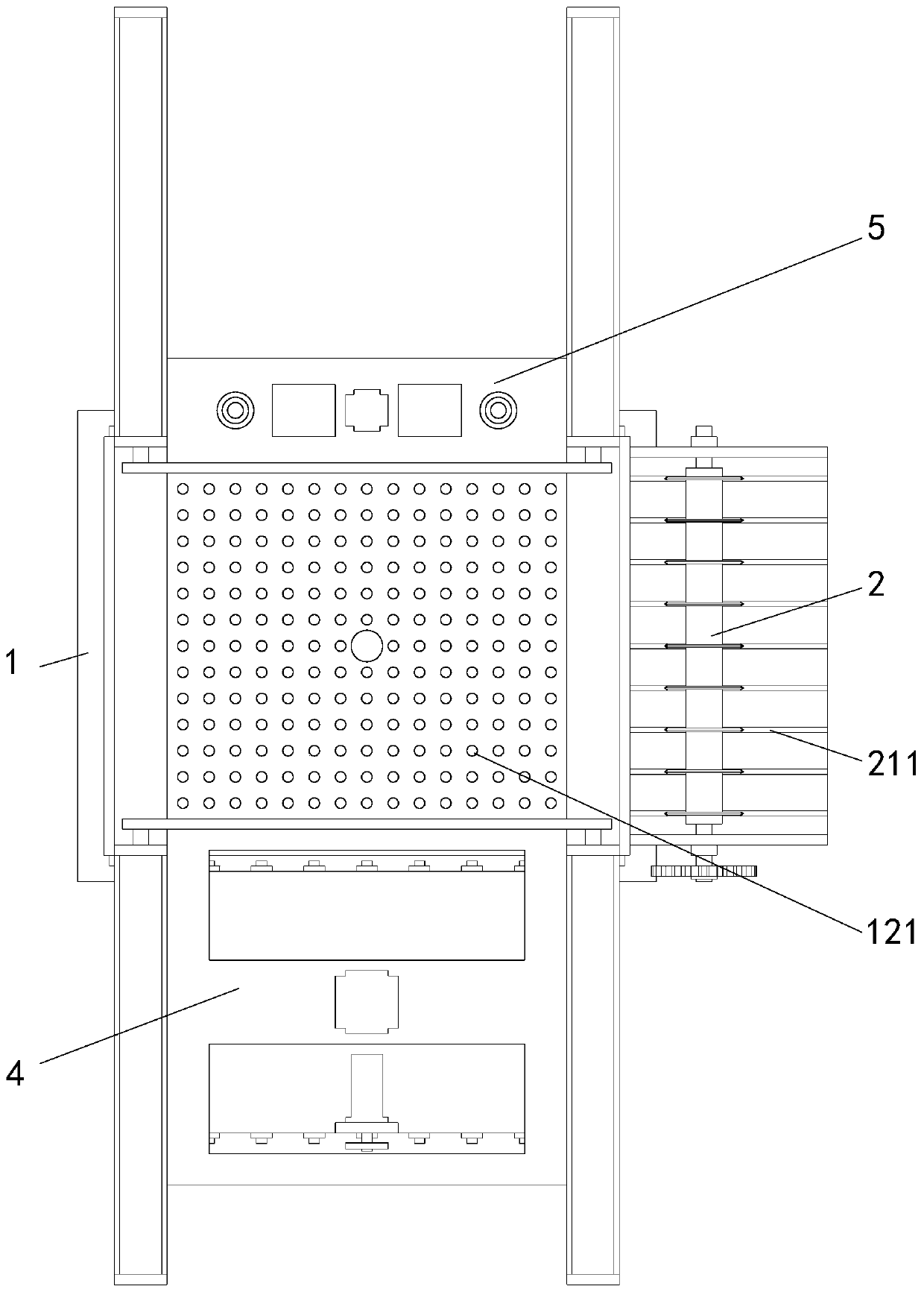 Packaging bag recycling treatment device