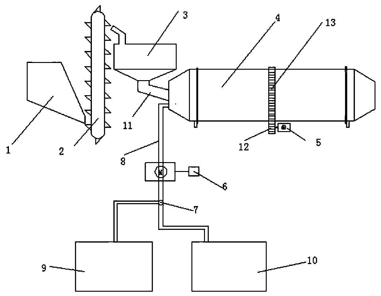 Automatic cement spraying system used for expanded and vitrified small ball organic light heat preservation plate production