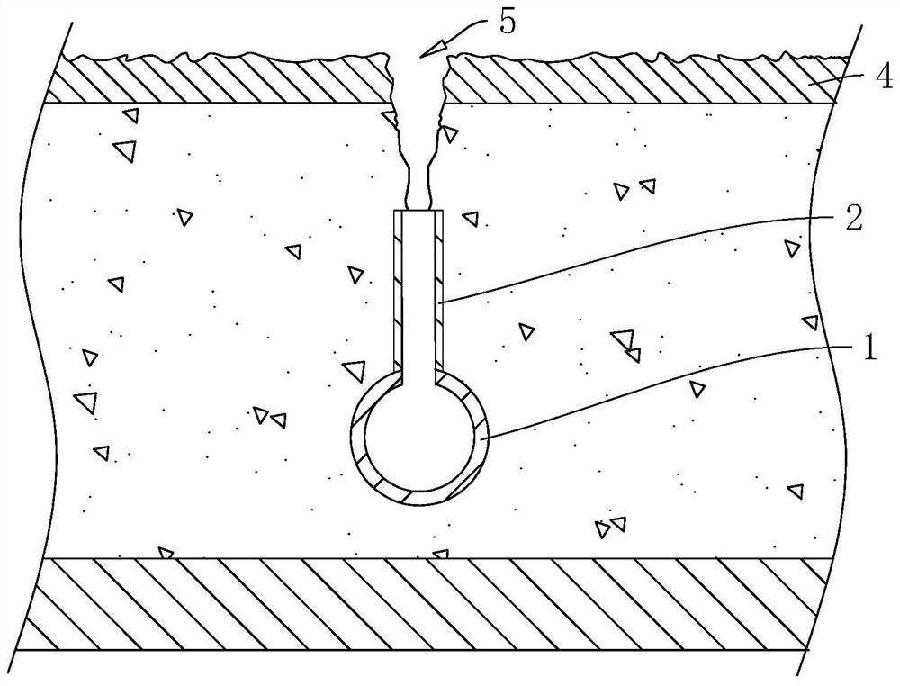 Unorganized natural drainage structure in large earthen archaeological site and construction method thereof