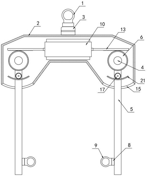 Lifting device for highway construction