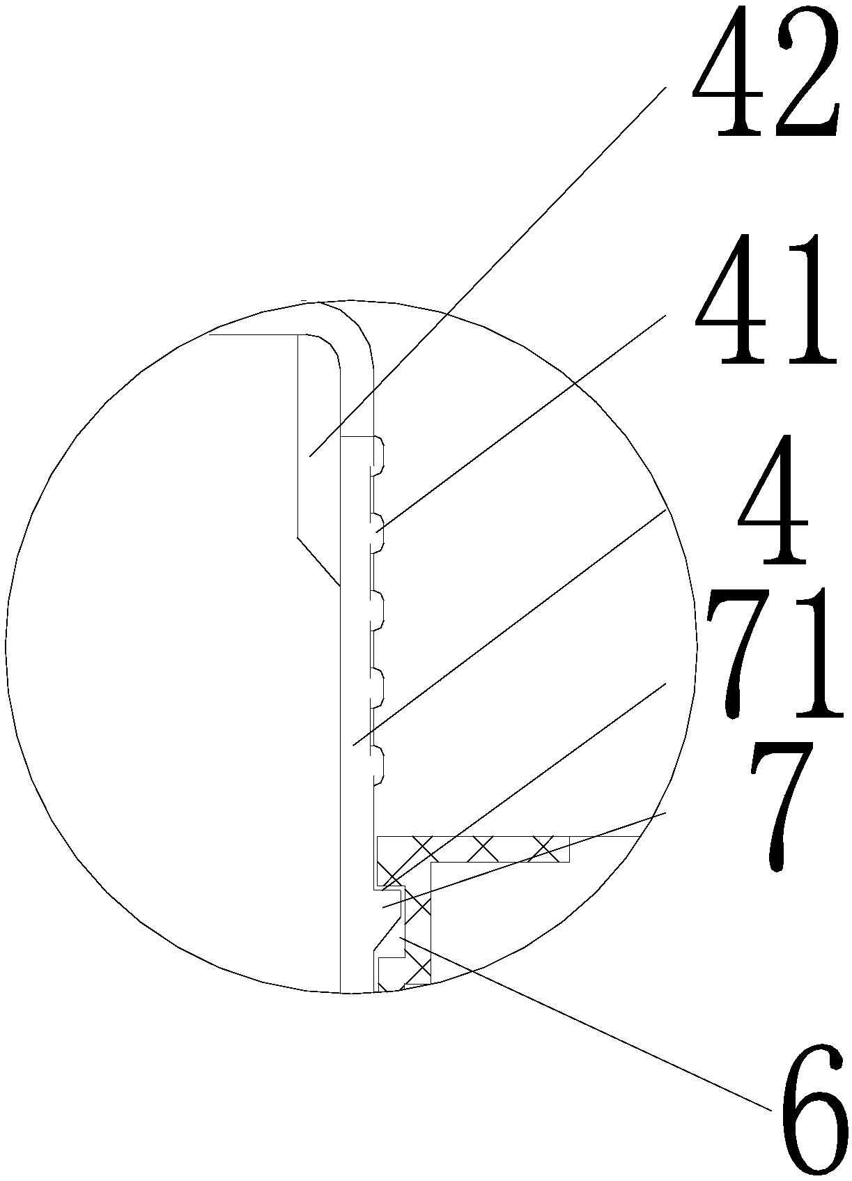 Inserting-connecting assembly for overvoltage protection