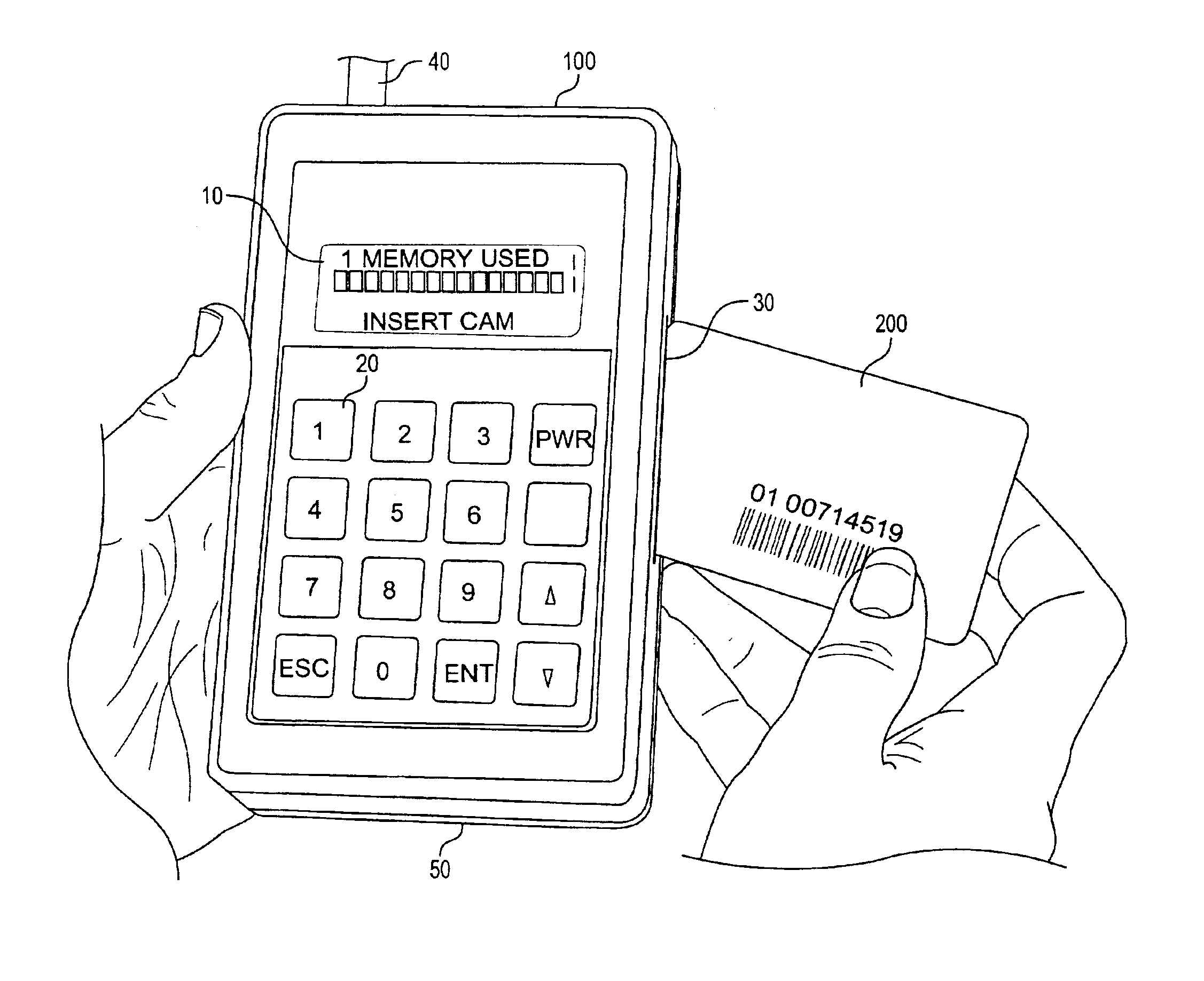 System for testing, verifying legitimacy of smart card in-situ and for storing data therein