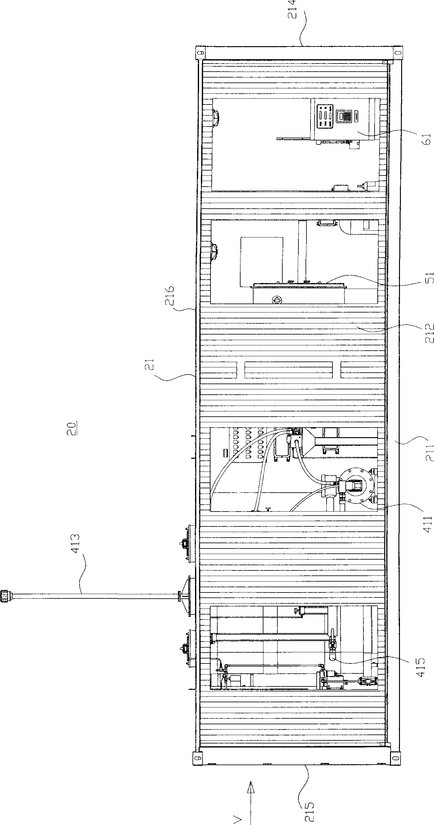 Removable compressed natural gas gasification device