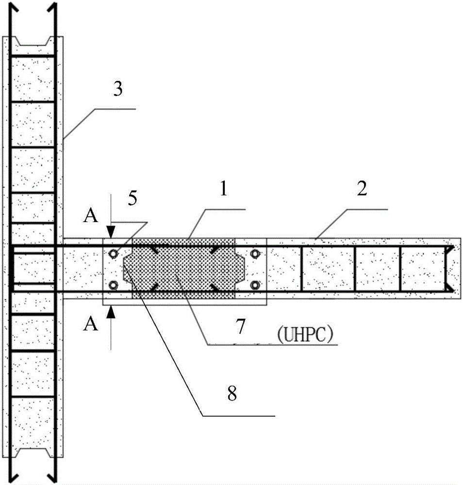Formwork suitable for fabricated beam column post-cast section and installing method thereof