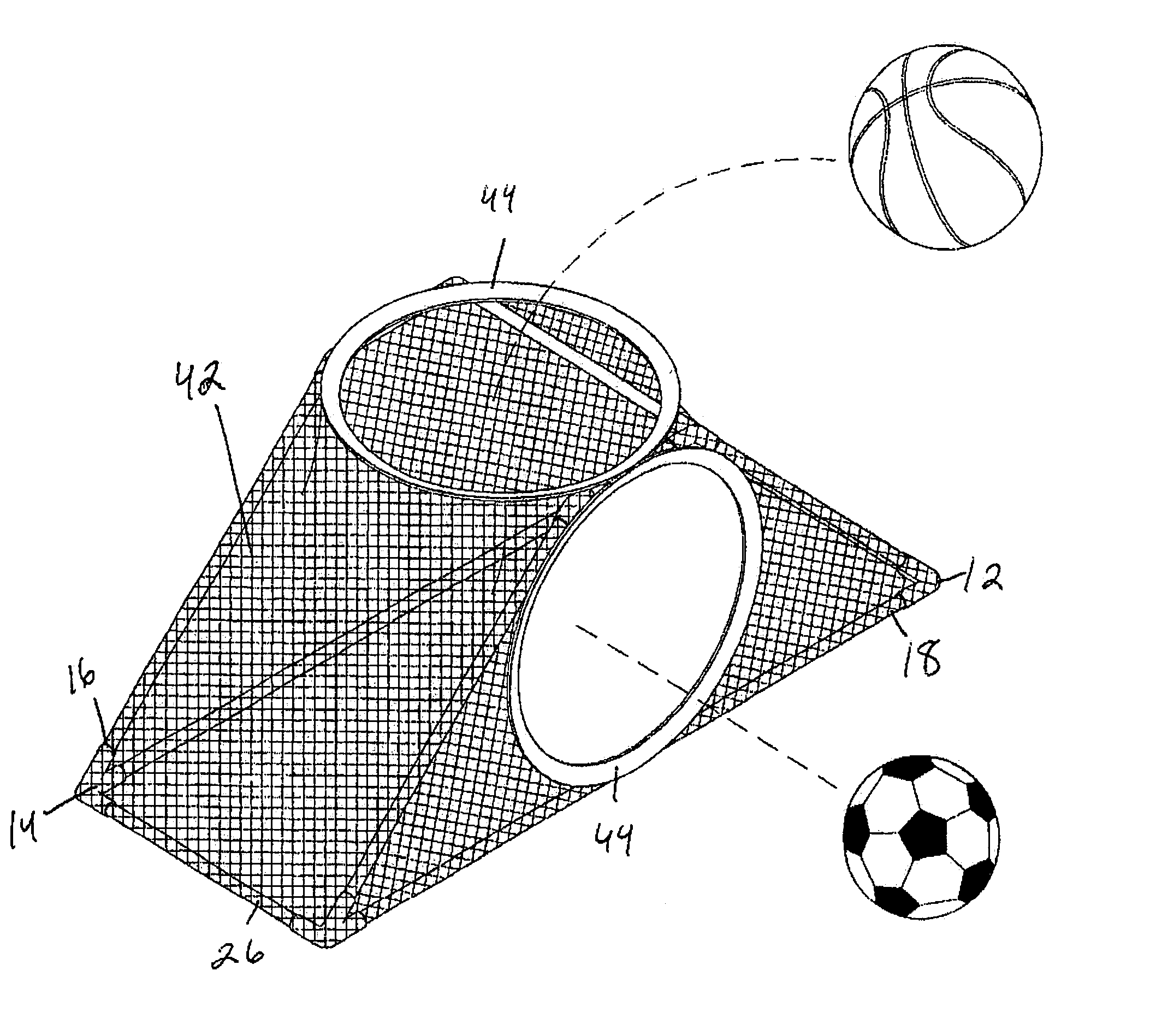 Training device for soccer players