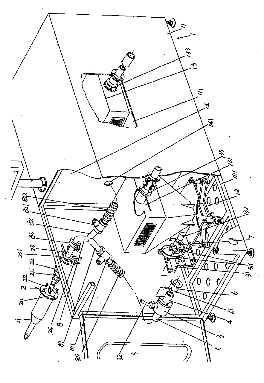 Down output mechanism of automatically quantitative down filling mechanism