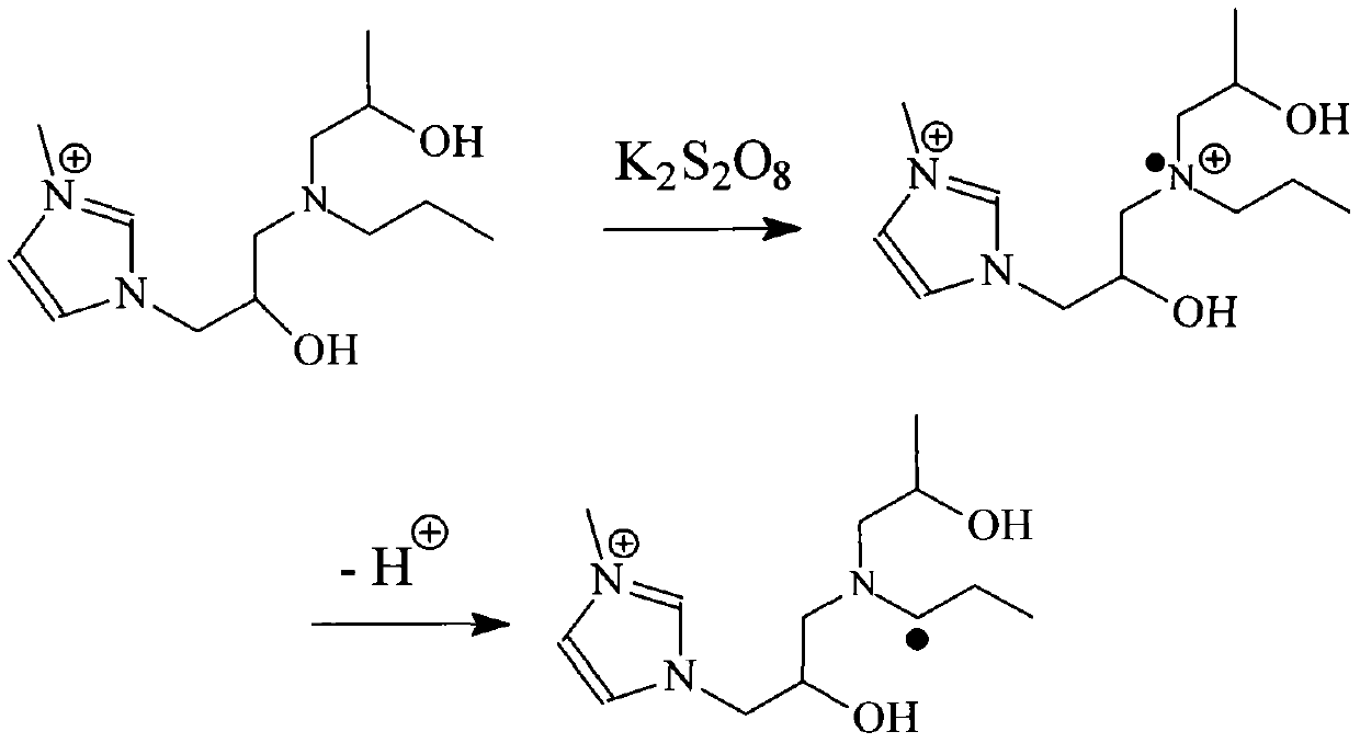 A kind of gemini type cationic surfactant initiator and preparation method thereof