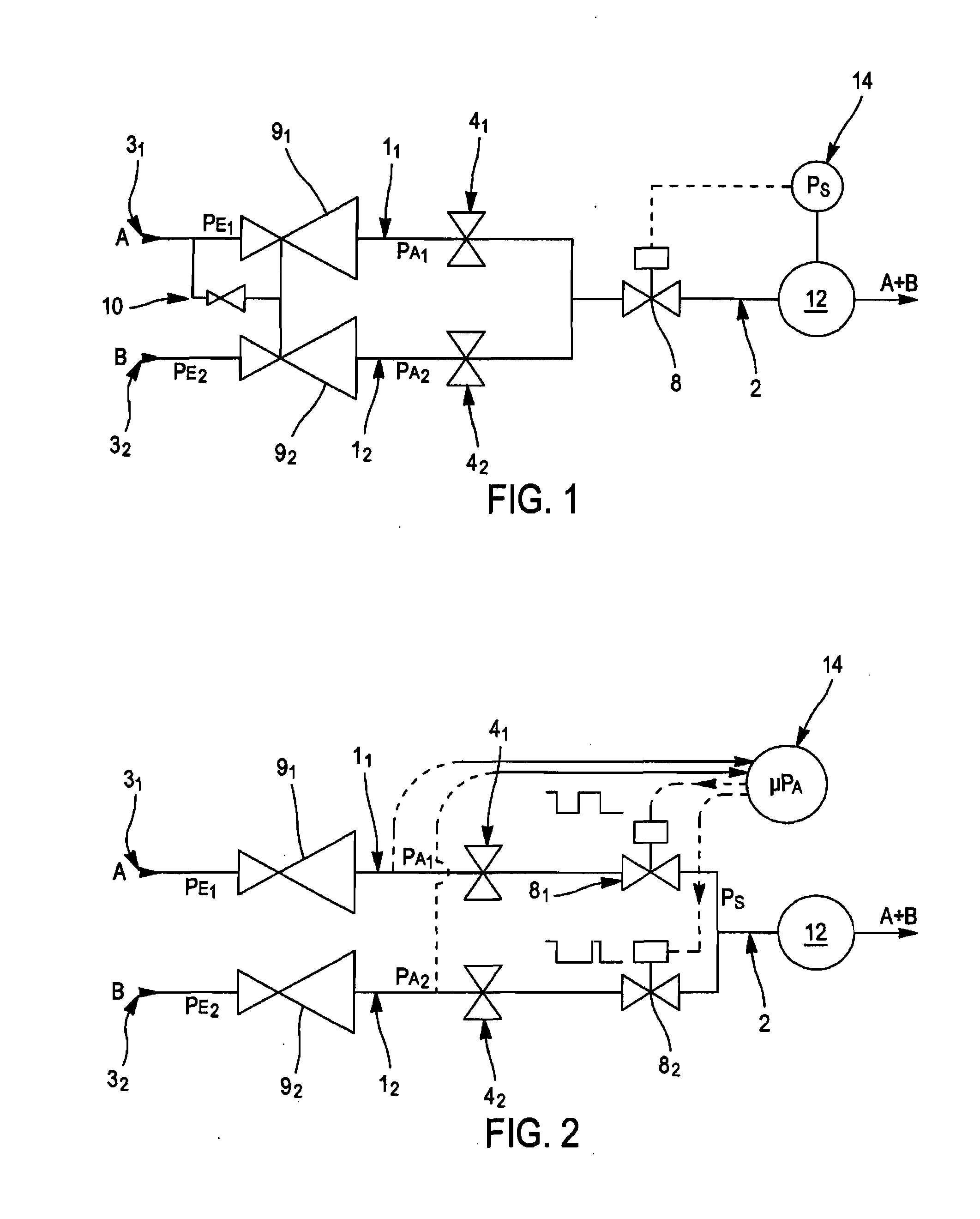 Device for mixing at least two gaseous components