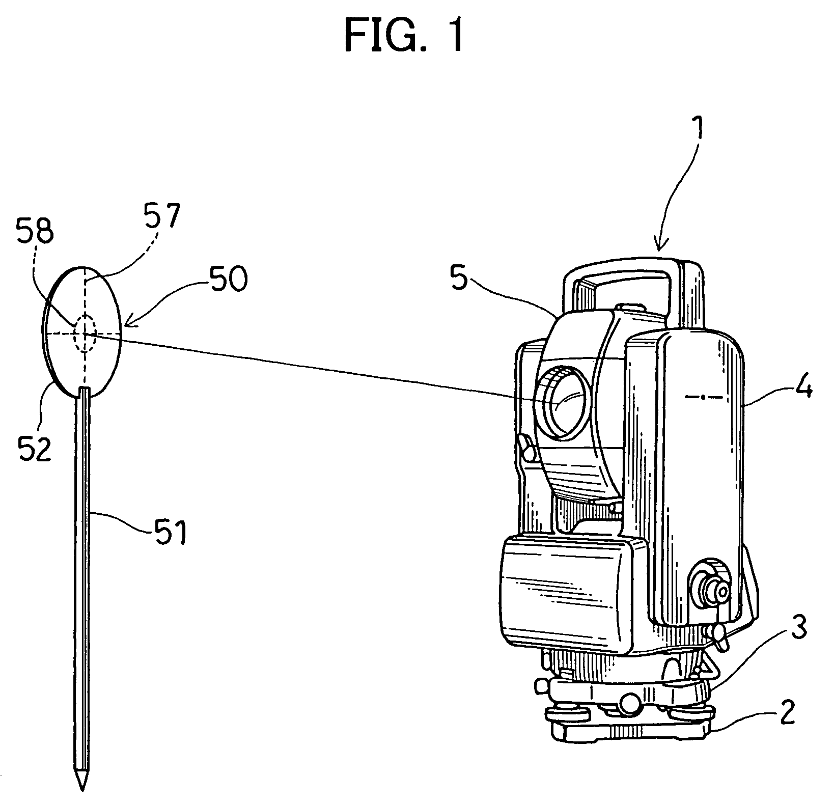 Target for surveying instrument