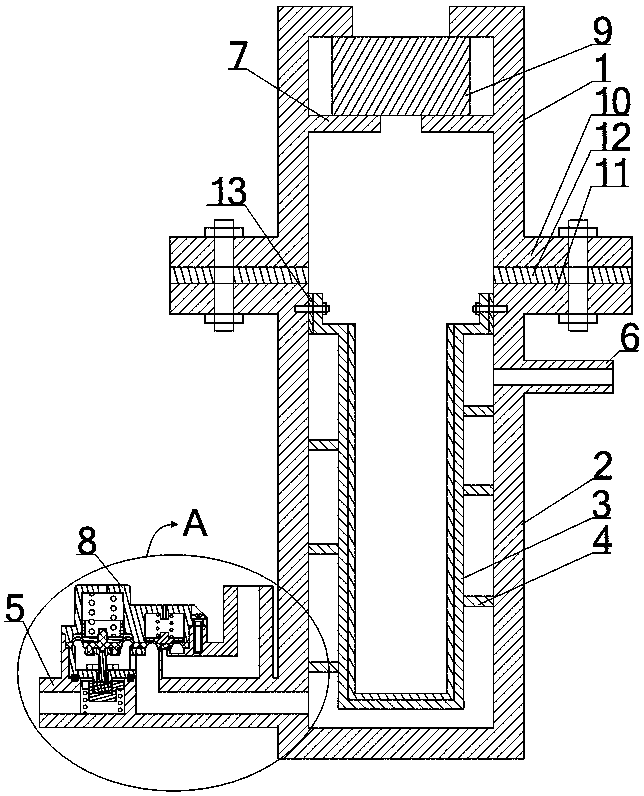 Gas-liquid separation equipment facilitating gas concentration testing