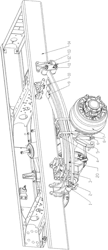 A leaf spring suspension system and light truck