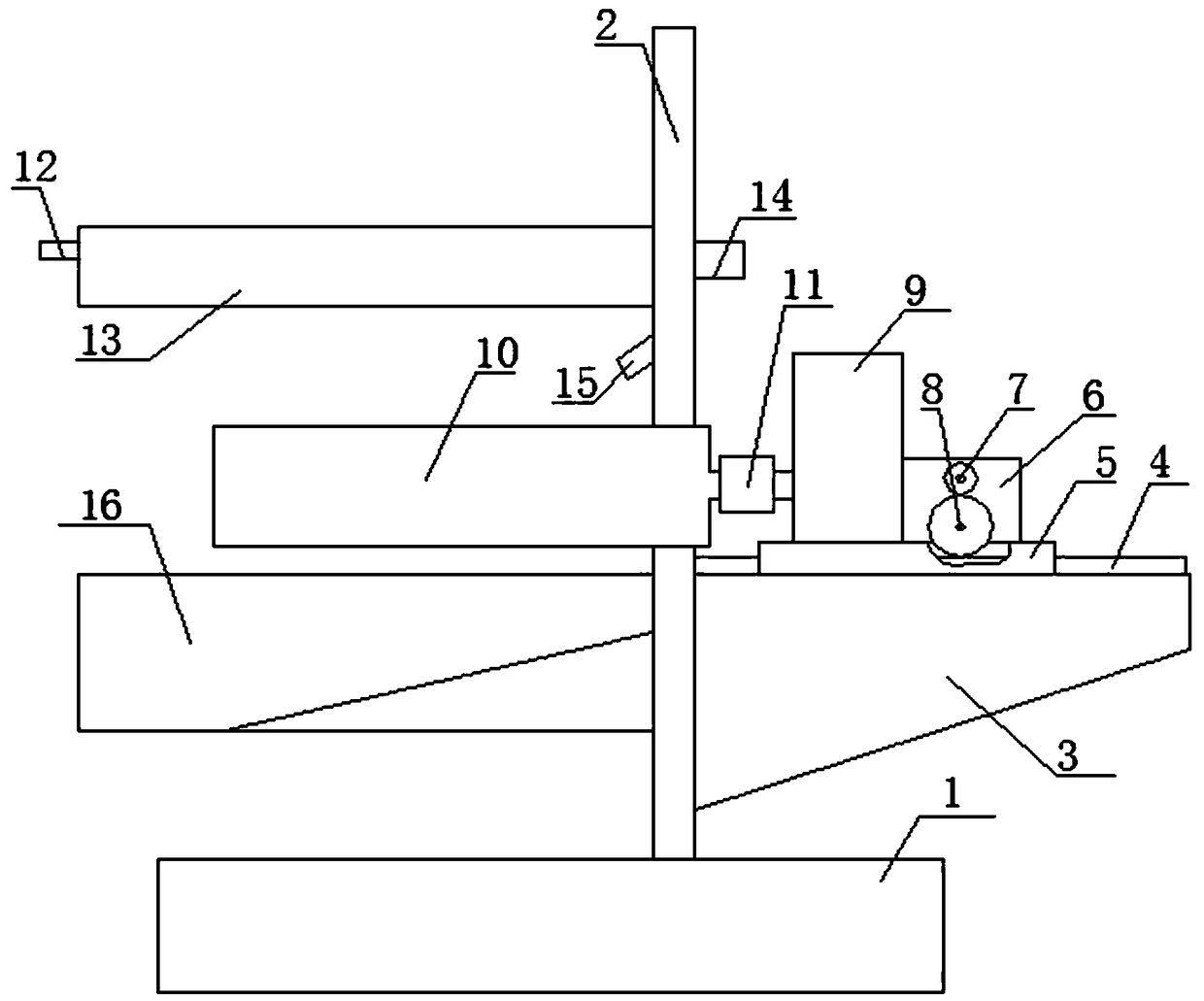 Grinding device dust-removing mechanism