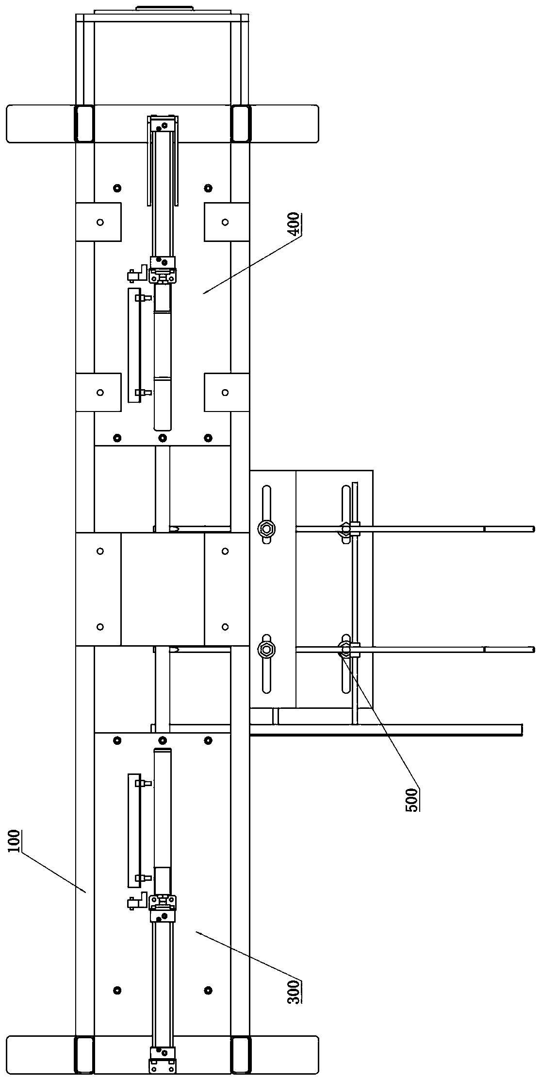 Automatic wooden handle tip planing machine