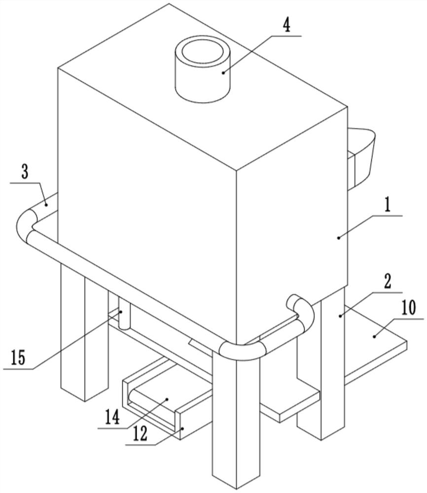 Medical waste liquid removing and separating device