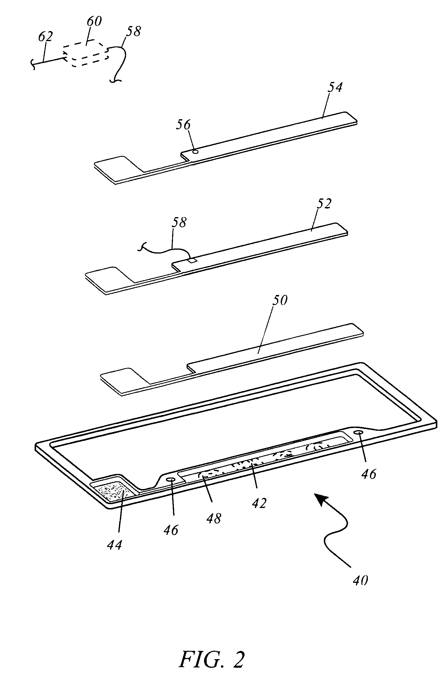 Electroluminescent vehicle license plate frame for displaying advertisement and associated method