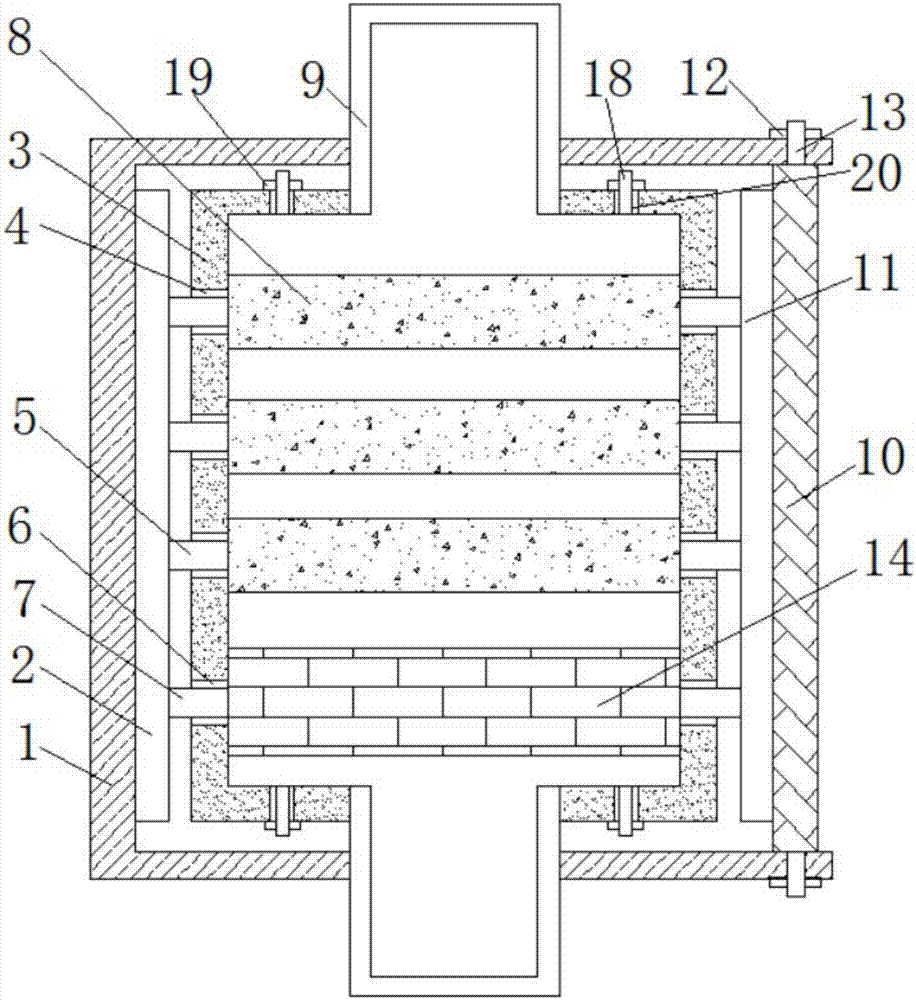 Wastewater treatment device convenient to disassemble and assemble