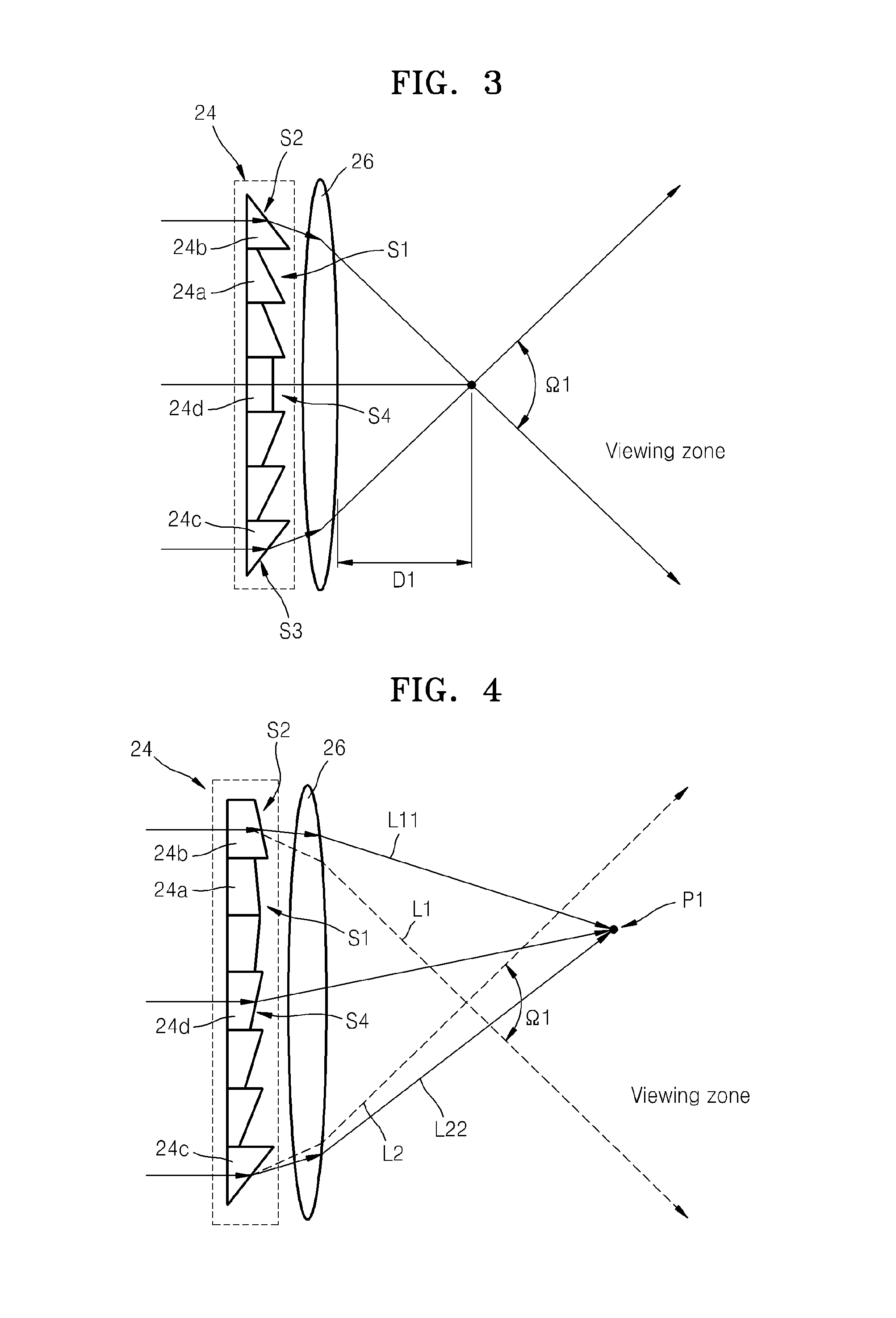 Display including electrowetting prism array