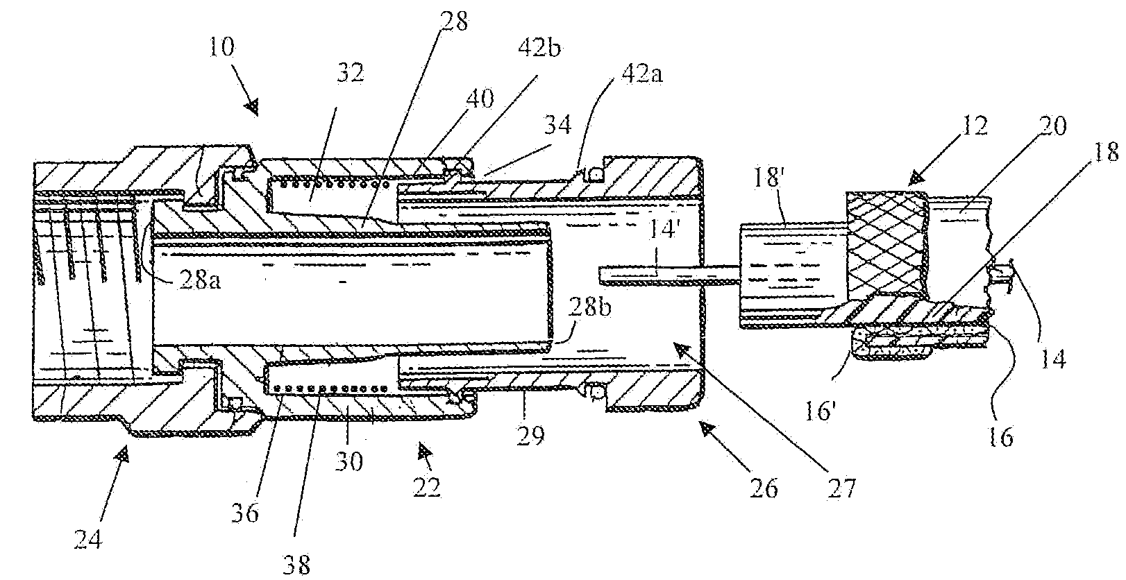 Micro encapsulation seal for coaxial cable connectors and method of use thereof