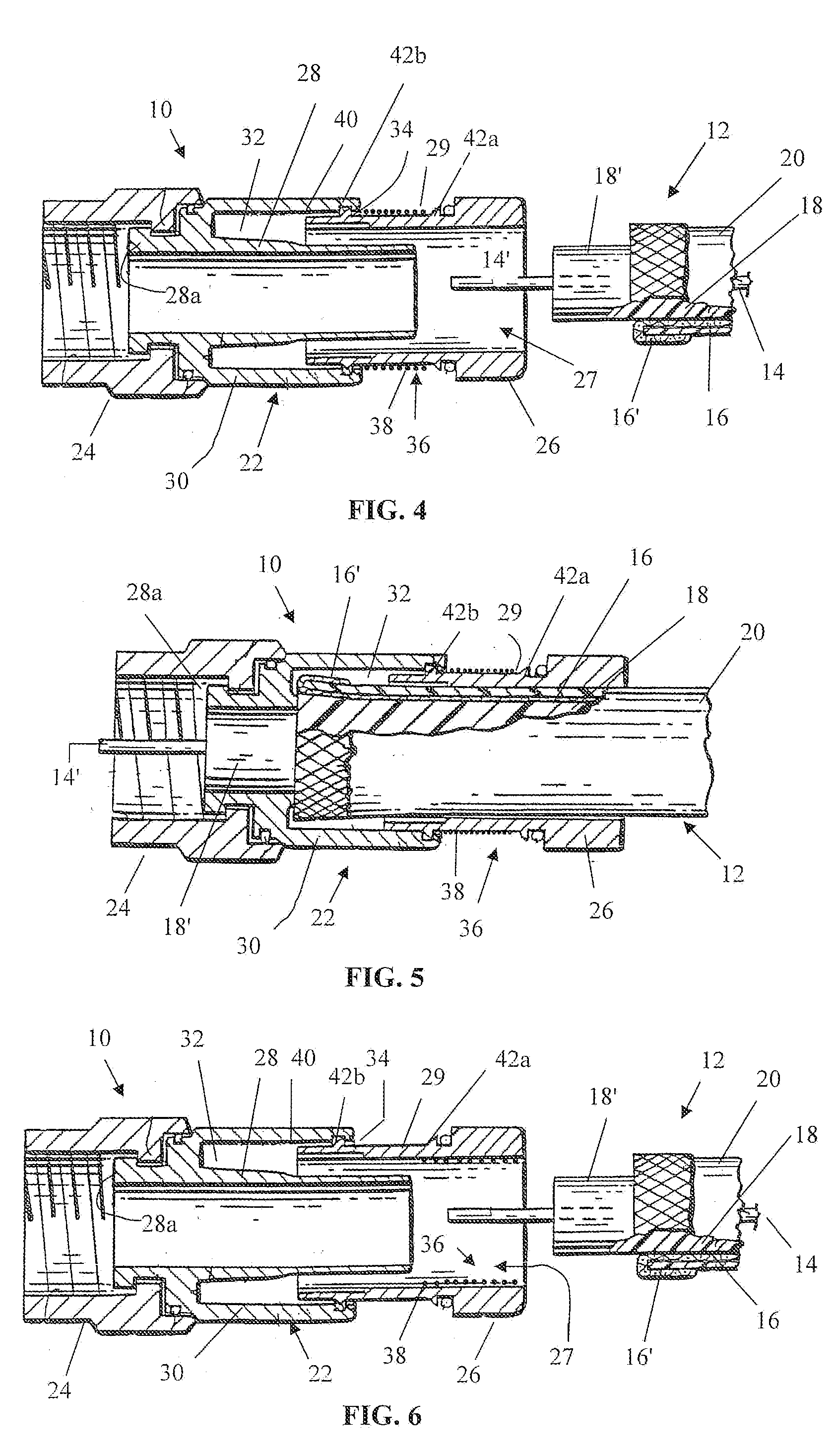 Micro encapsulation seal for coaxial cable connectors and method of use thereof