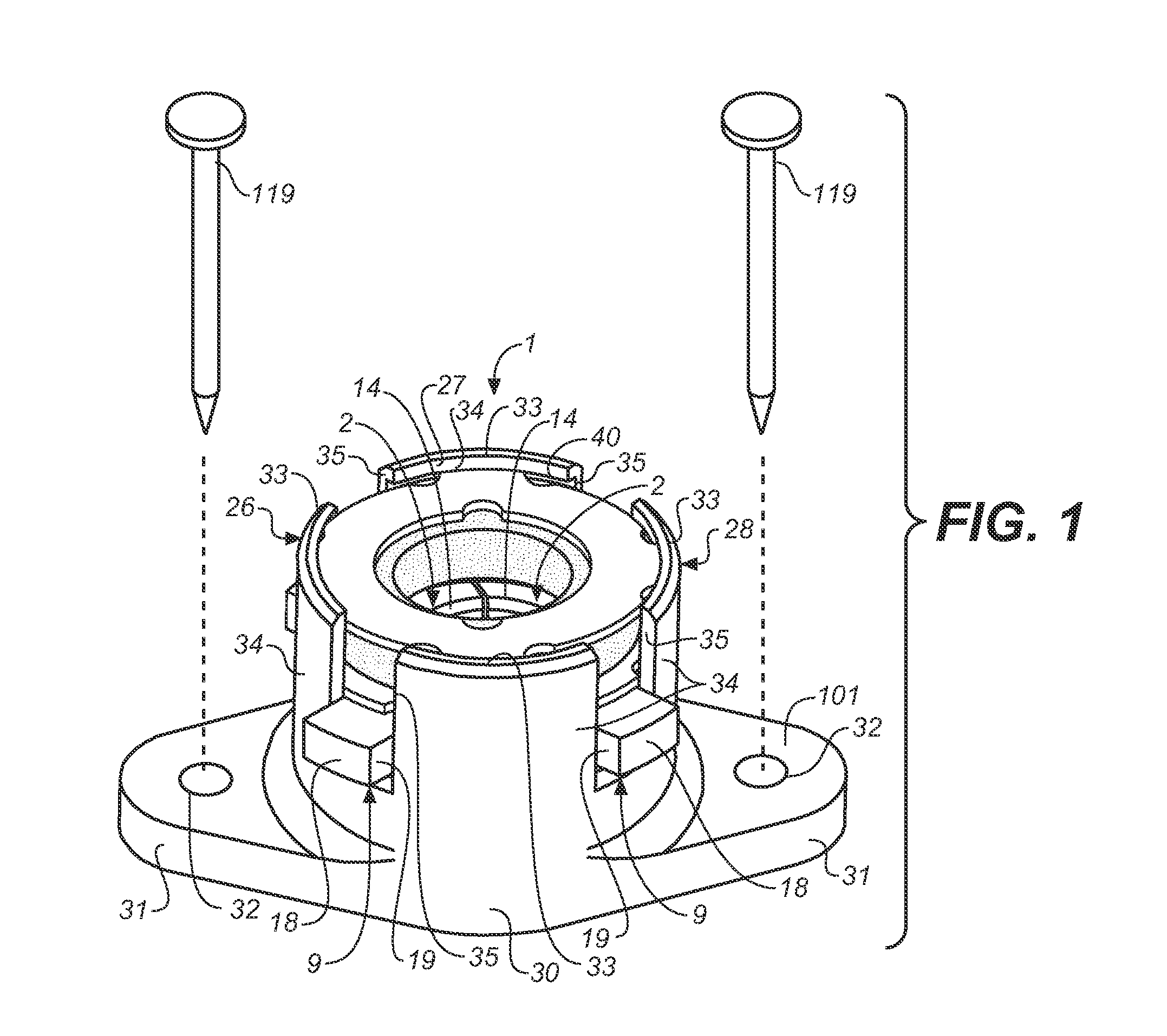 Ratcheting take-up device