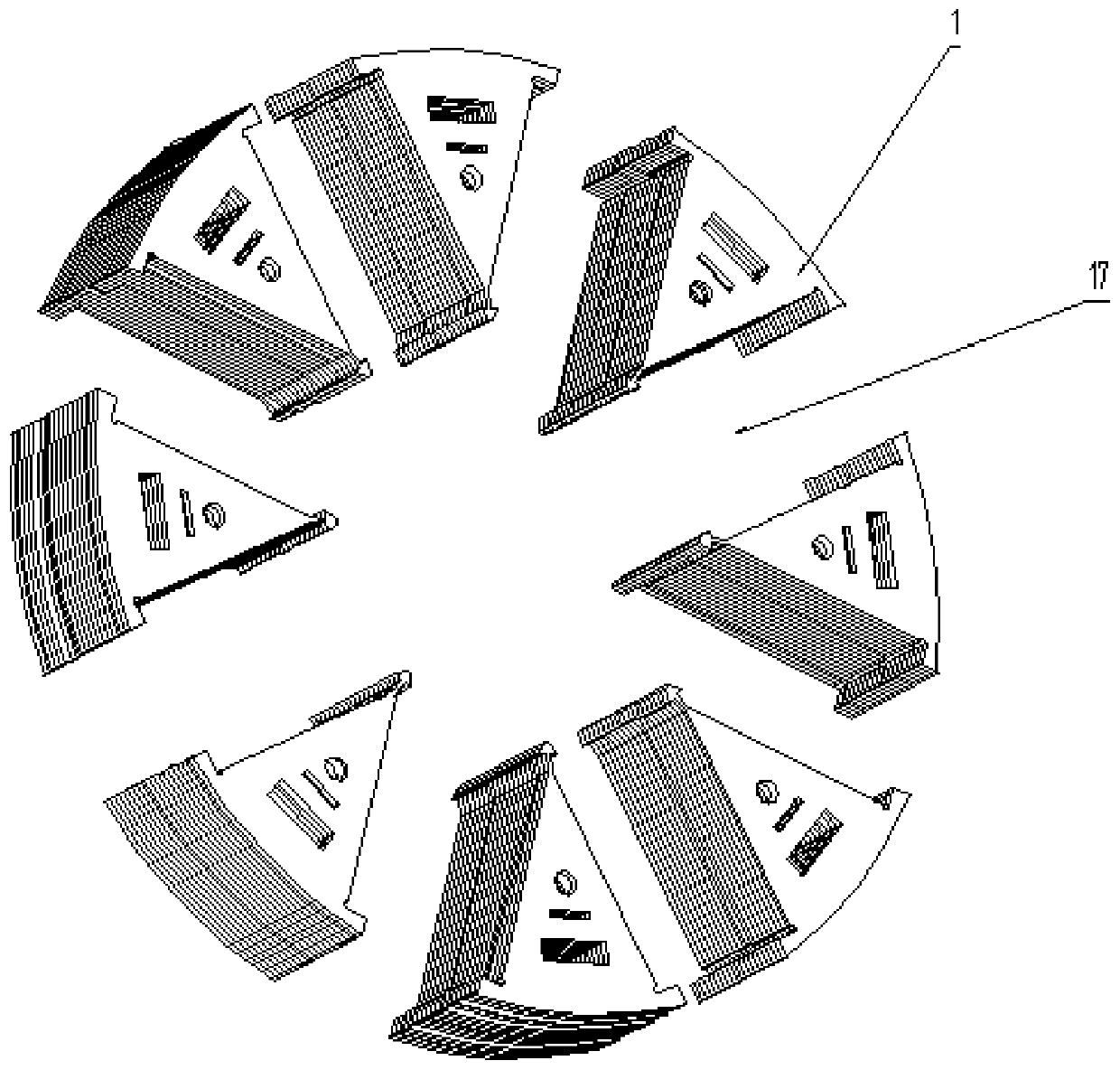 Permanent-magnet motor rotor core structure