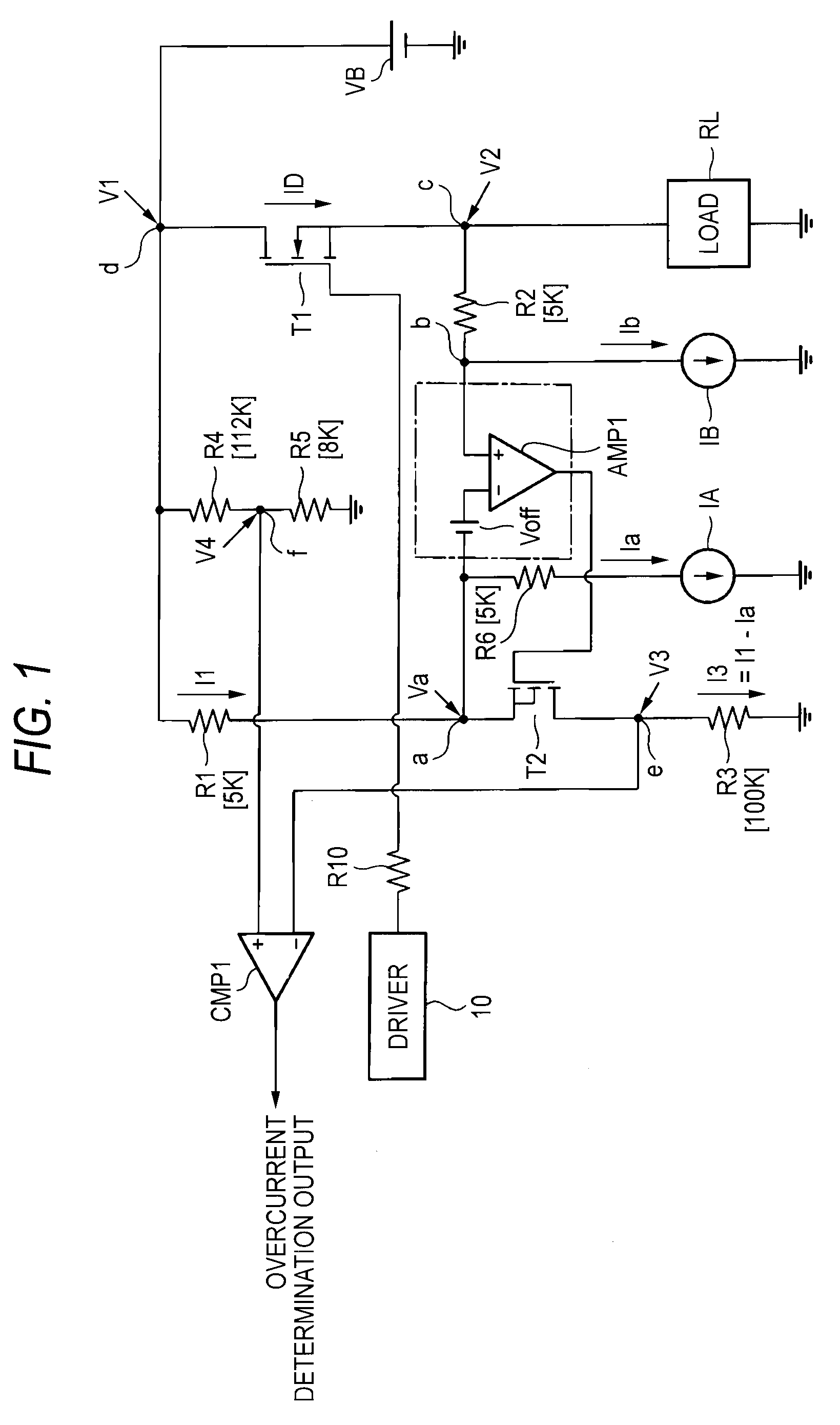 Overcurrent protection apparatus for load circuit